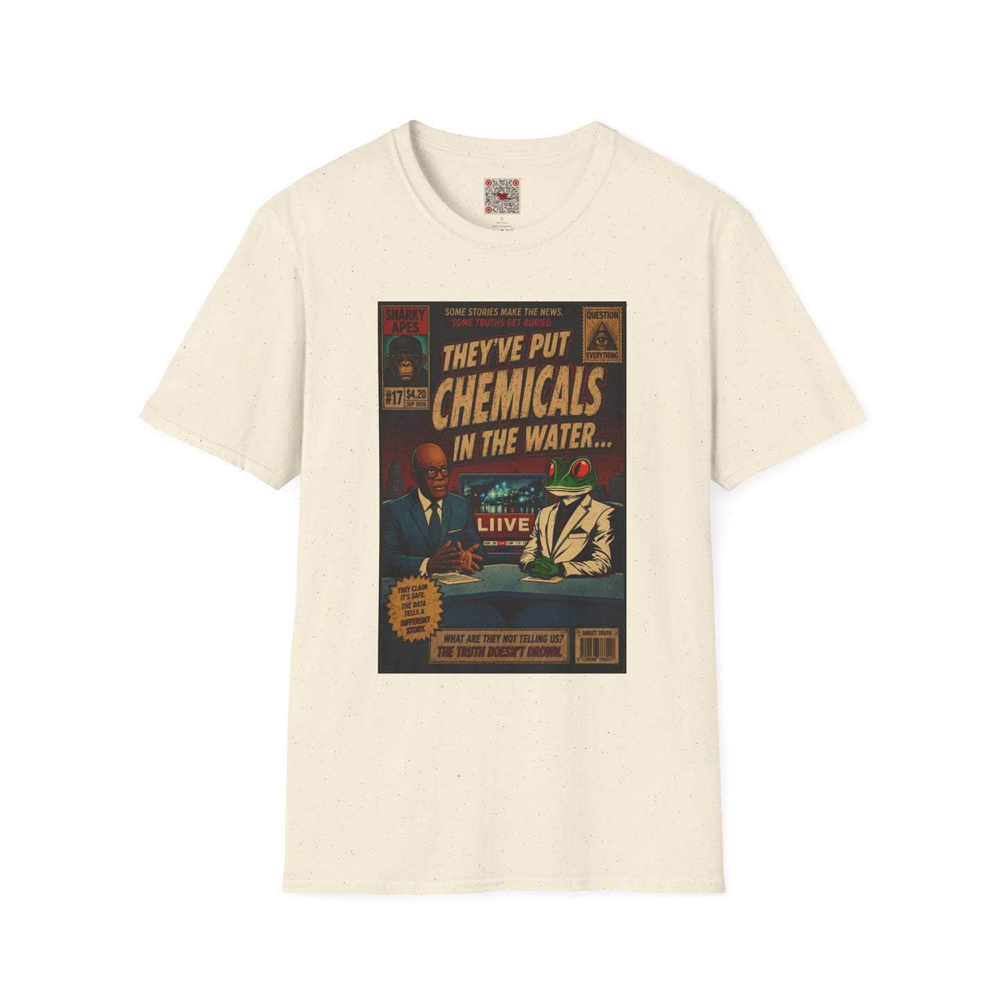 T-Shirt — "They've Put Chemicals in the Water" Retro Conspiracy Graphic