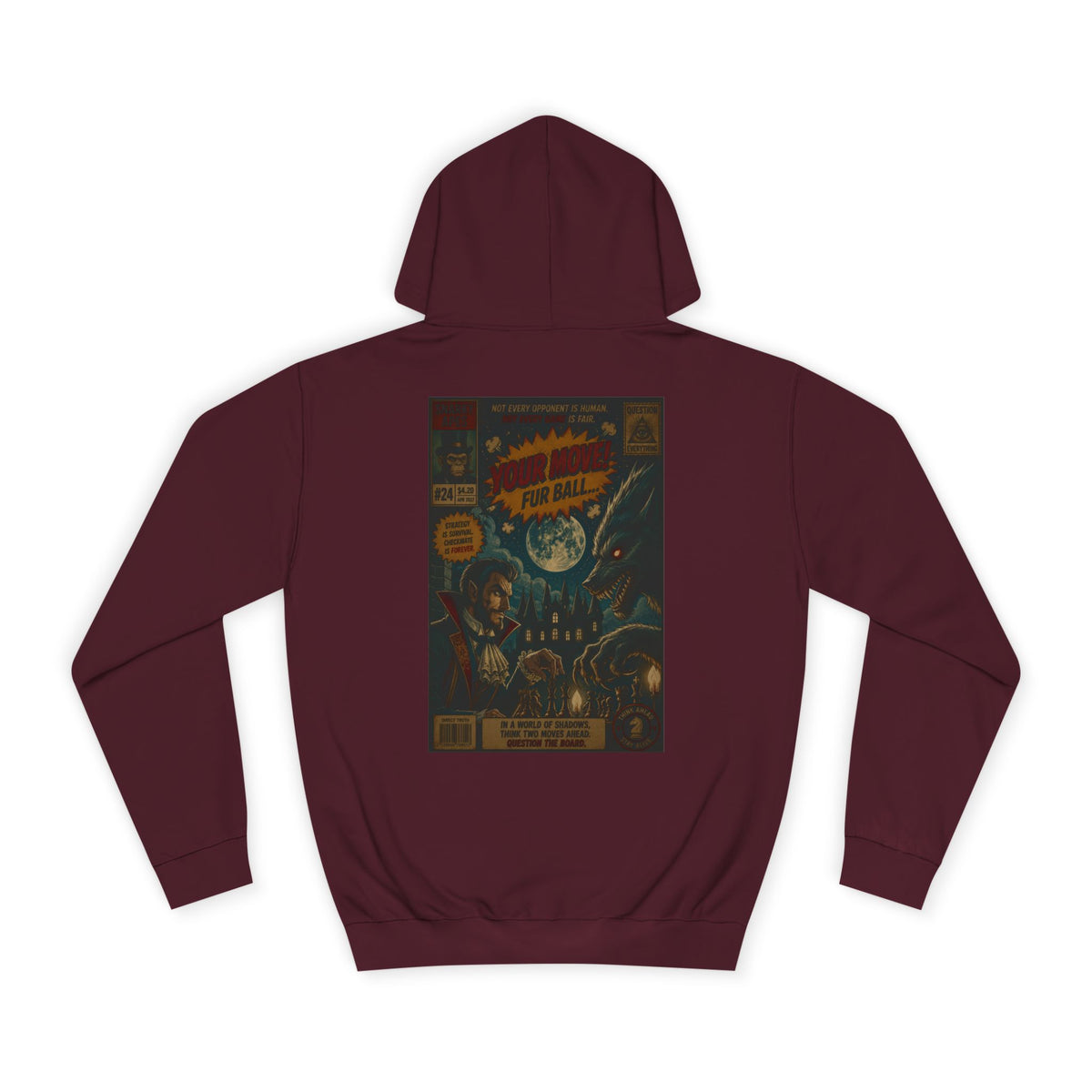 Retro Sci‑Fi Comic Hoodie — Vintage Space Adventure Graphic
