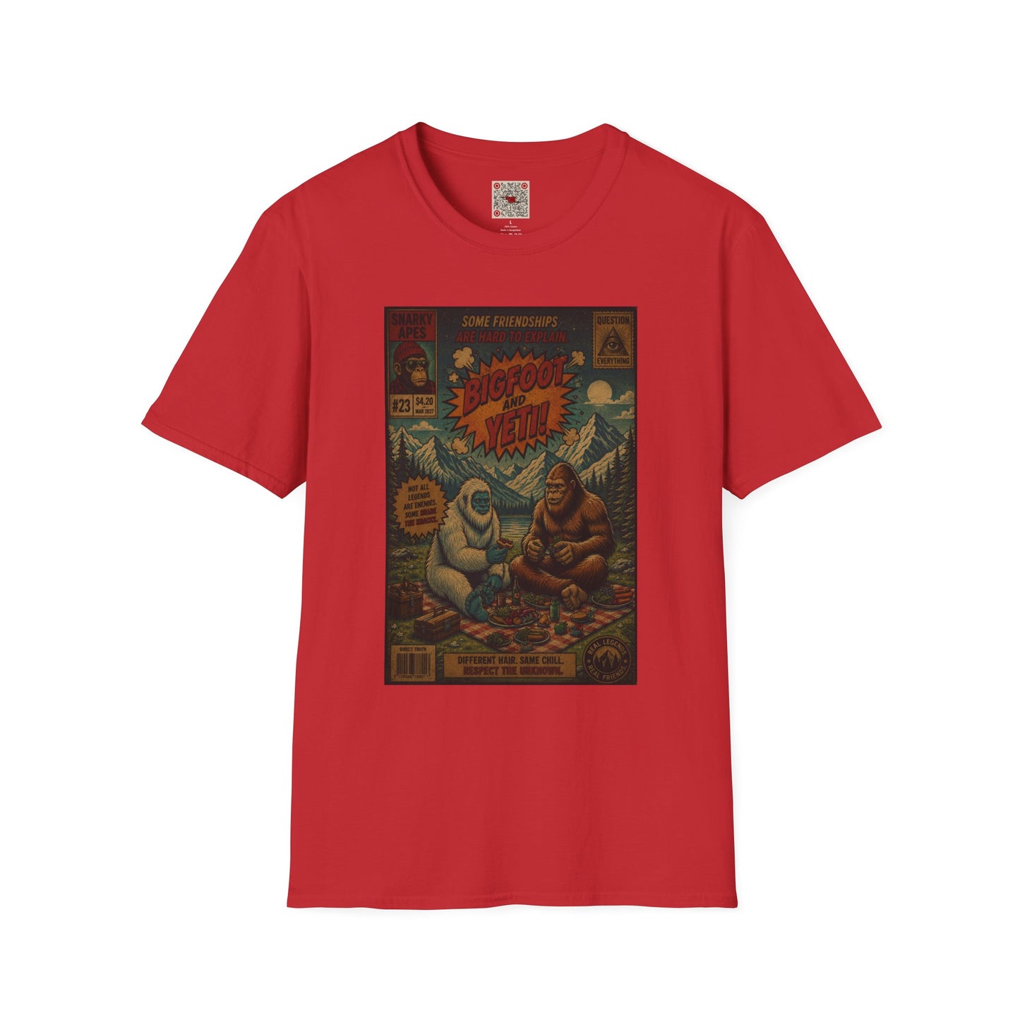 Bigfoot and Yeti Vintage Graphic T-Shirt