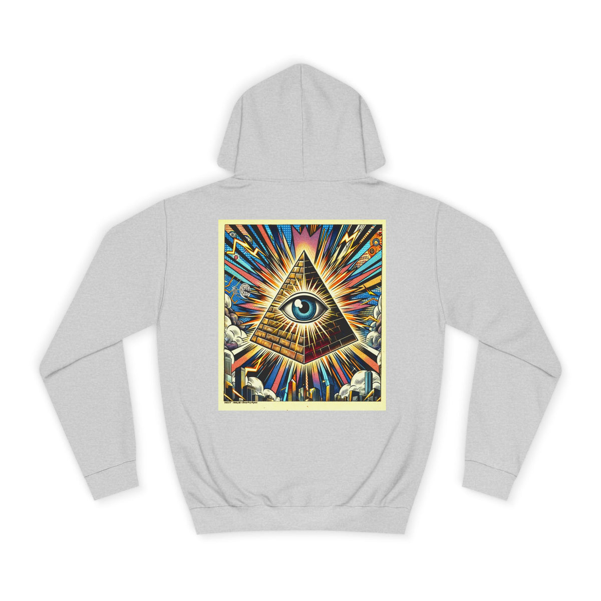 All-Seeing Pyramid Hoodie — Vintage Illuminated Eye Graphic