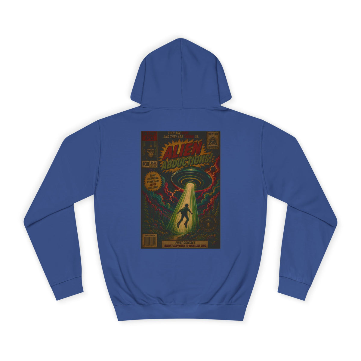 Alien Abduction Vintage Comic Hoodie