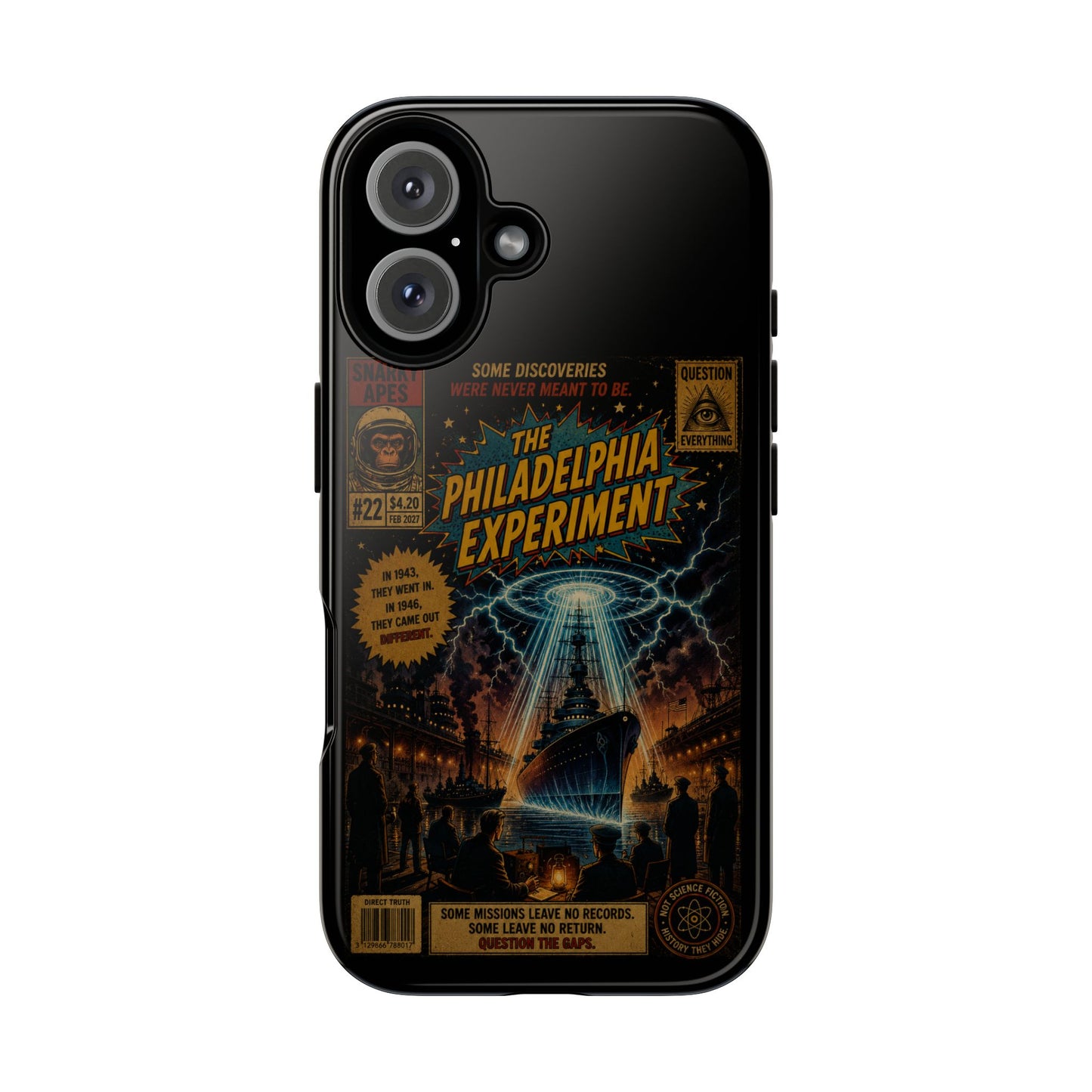 Phone Case — The Philadelphia Experiment Retro UFO Sci‑Fi Design
