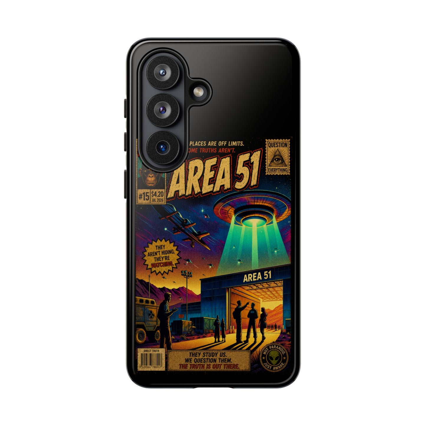 Area 51 Retro UFO Phone Case