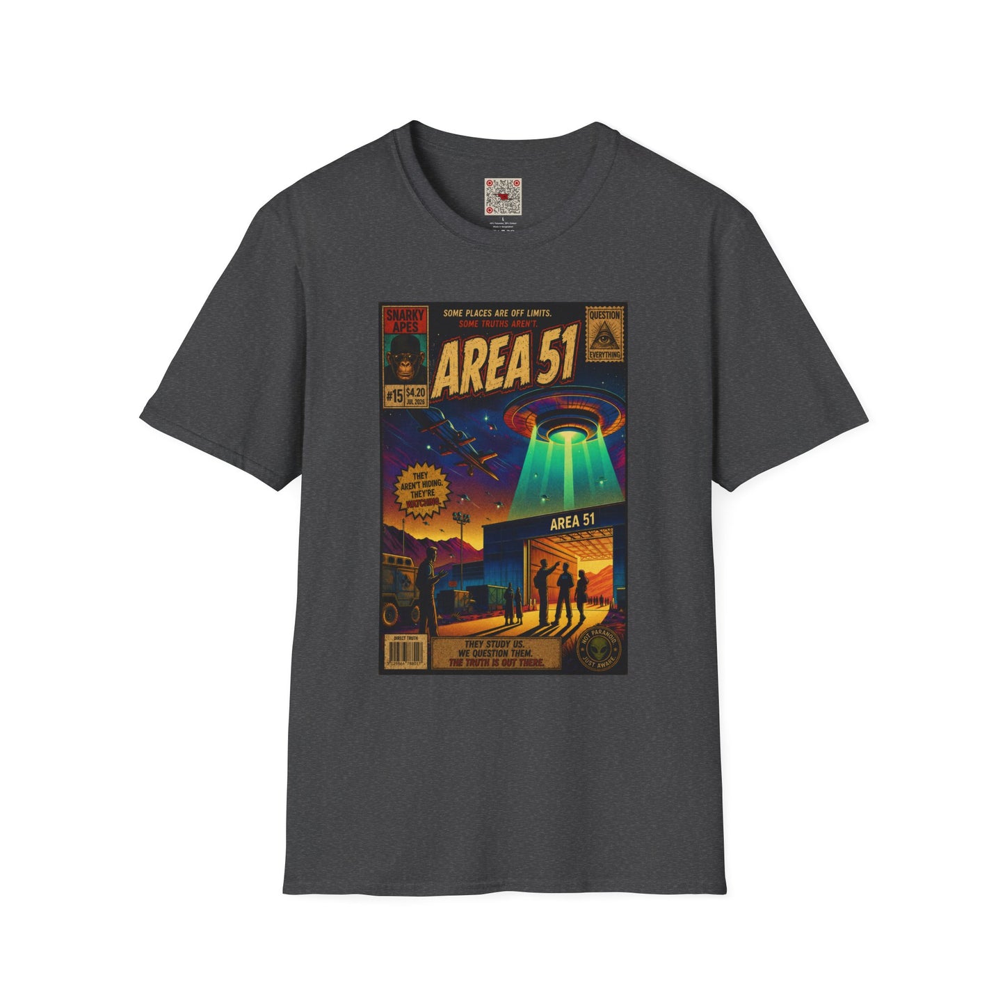 Area 51 UFO T-Shirt — Retro Alien Abduction Graphic Tee