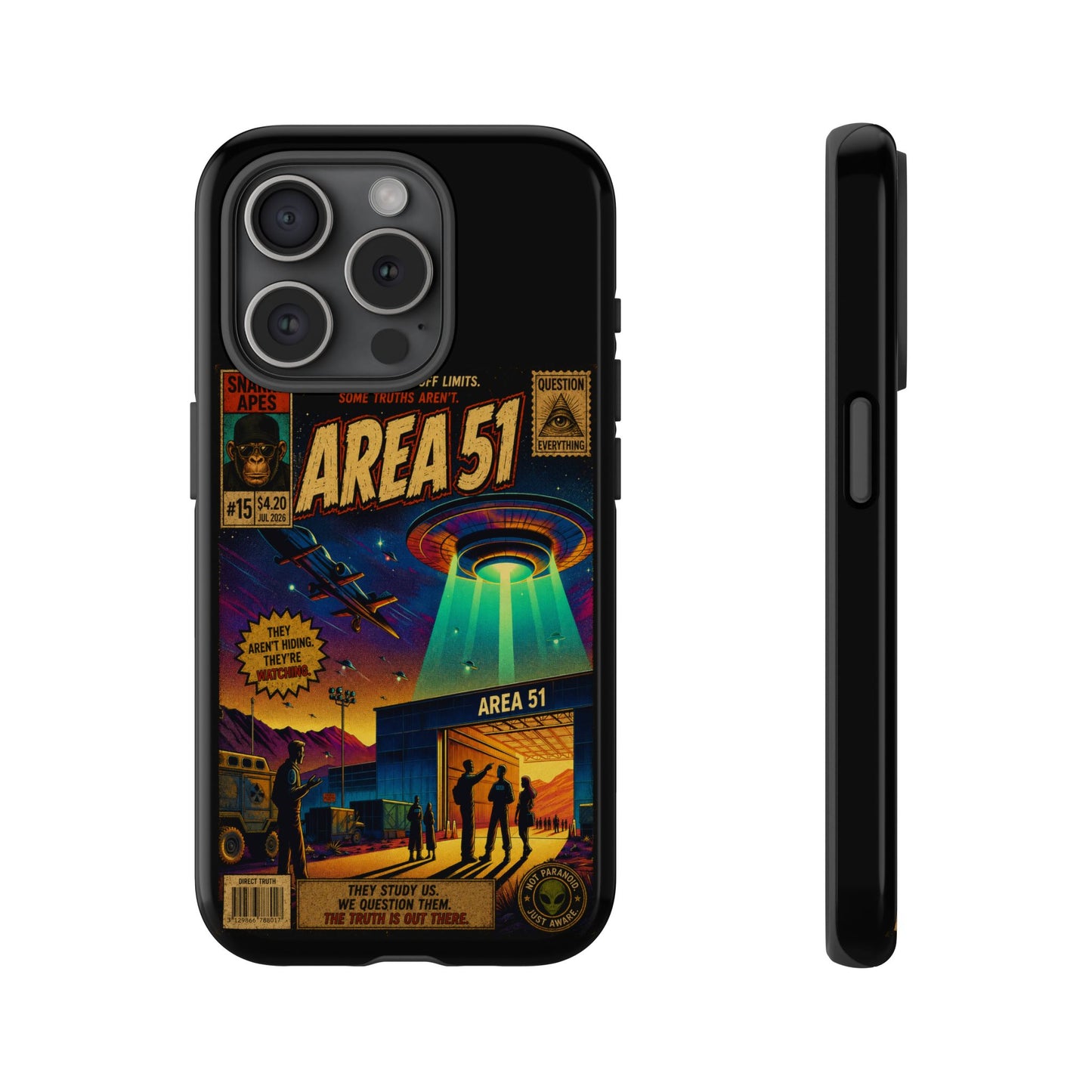 Area 51 Retro UFO Phone Case