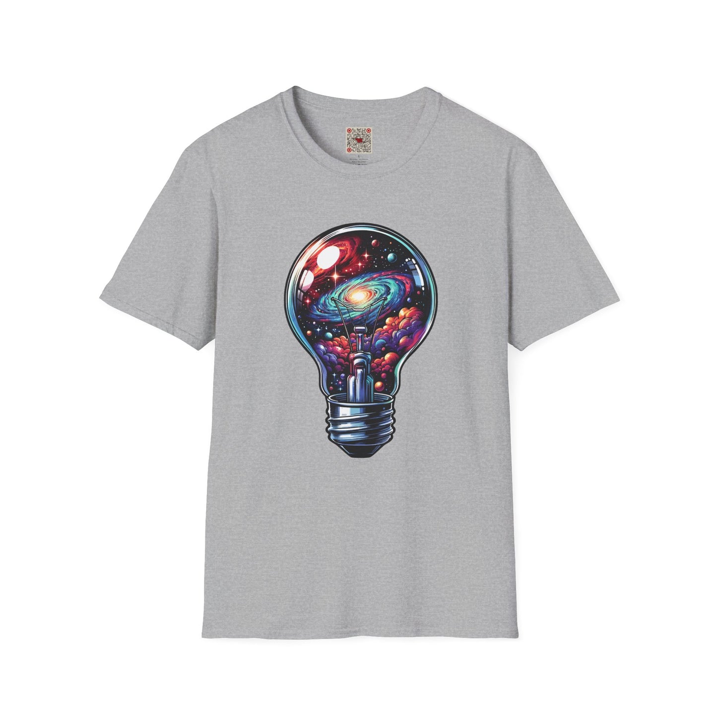 Galaxy Lightbulb T-Shirt — Cosmic Imagination Retro Space Tee