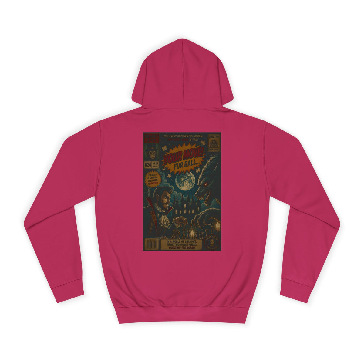Retro Sci‑Fi Comic Hoodie — Vintage Space Adventure Graphic