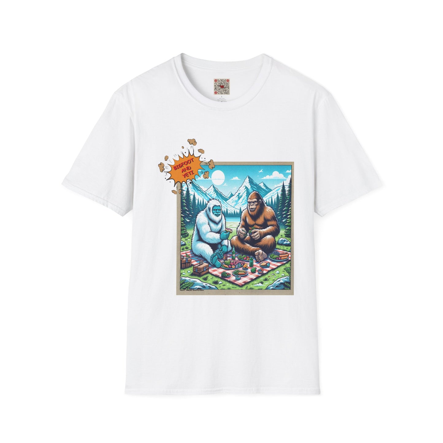 T-Shirt — "Wonderin' Wet?" Bigfoot & Yeti Picnic Graphic Tee