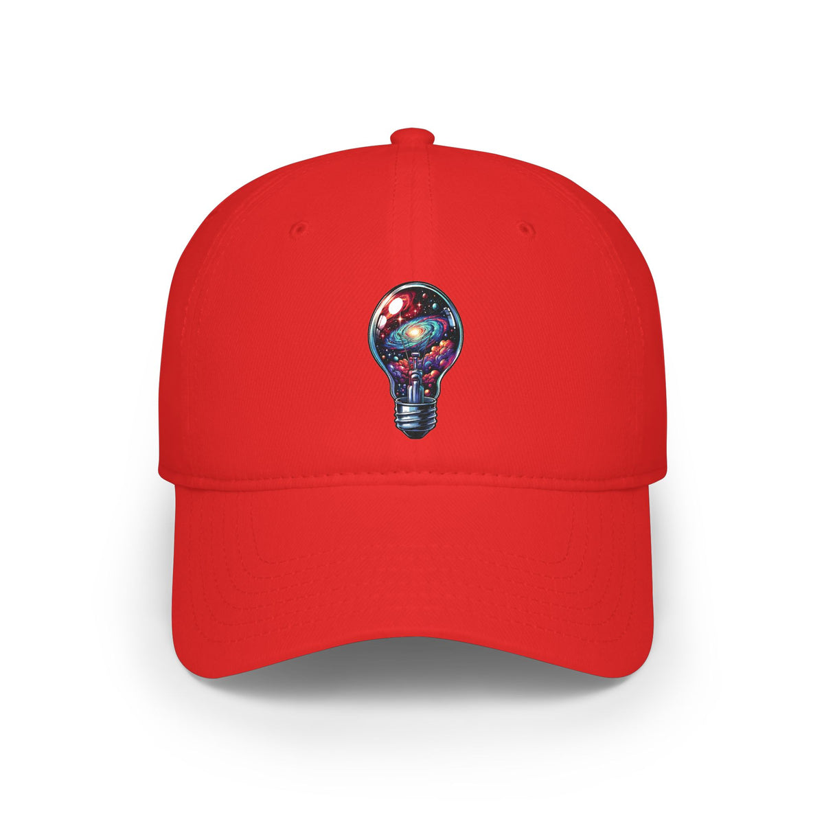 Galaxy Lightbulb Baseball Cap – Cosmic Idea Embroidered Hat