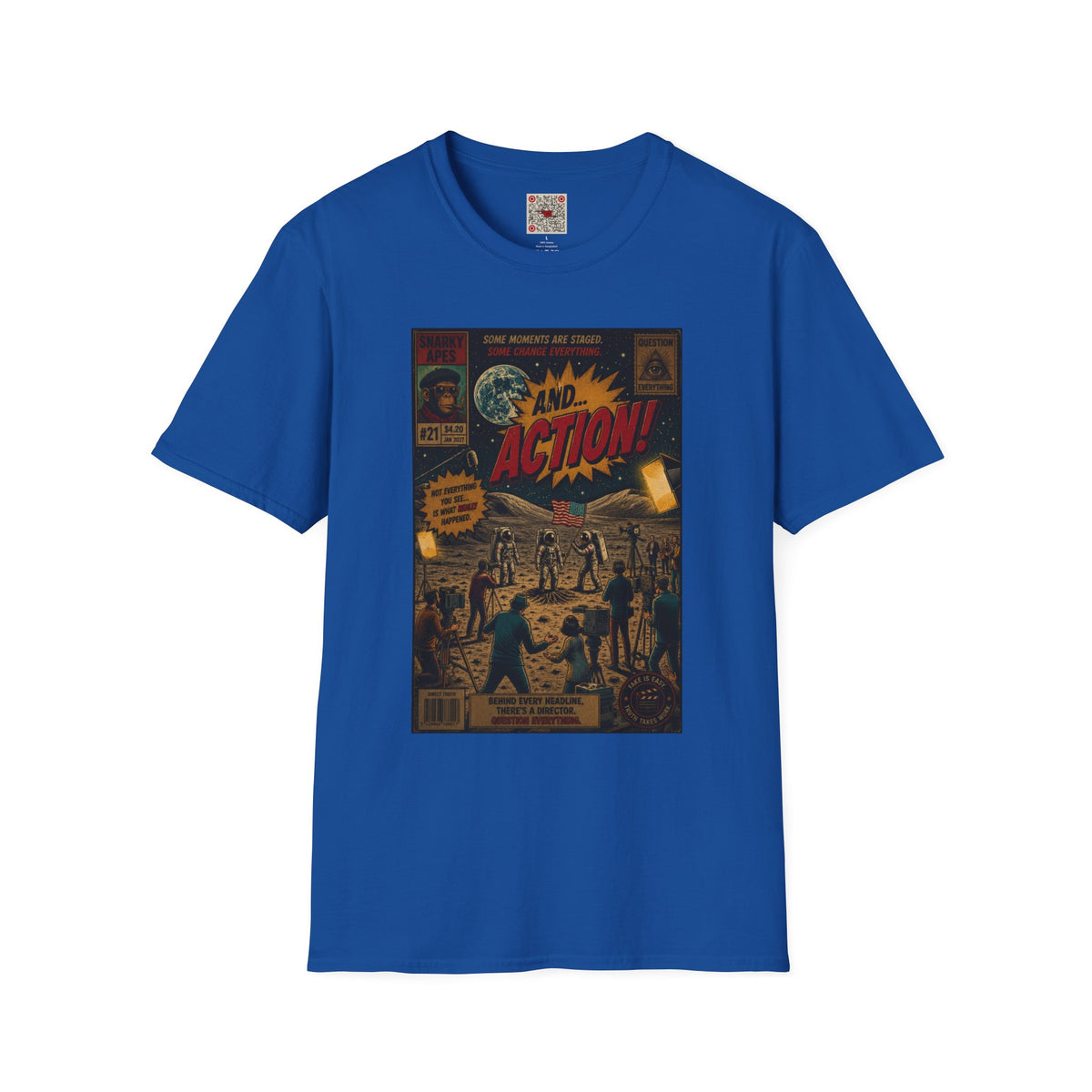 Retro Comic '...And Action!' Graphic T-Shirt