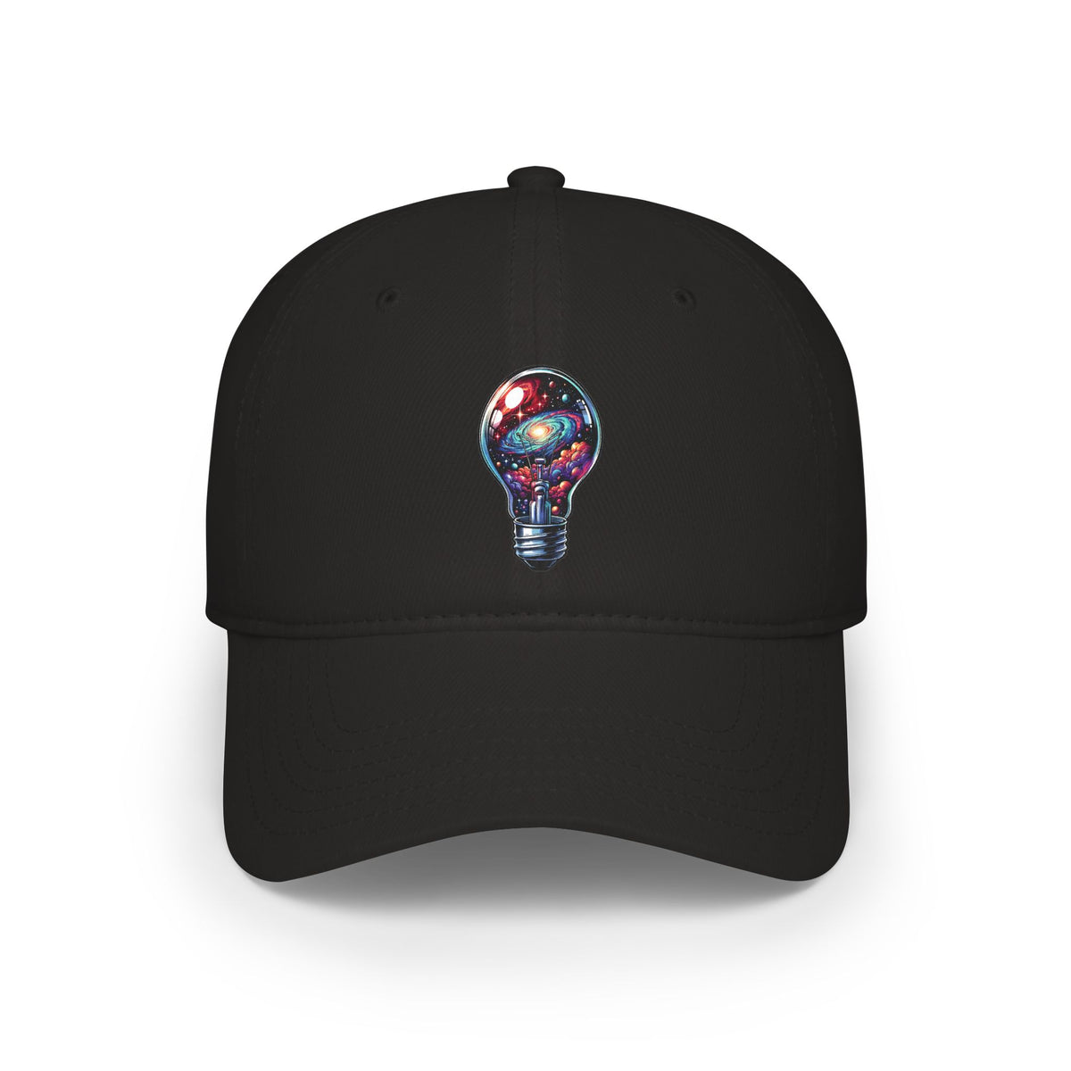 Galaxy Lightbulb Baseball Cap – Cosmic Idea Embroidered Hat