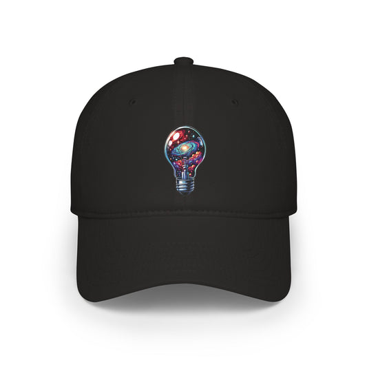 Galaxy Lightbulb Baseball Cap – Cosmic Idea Embroidered Hat