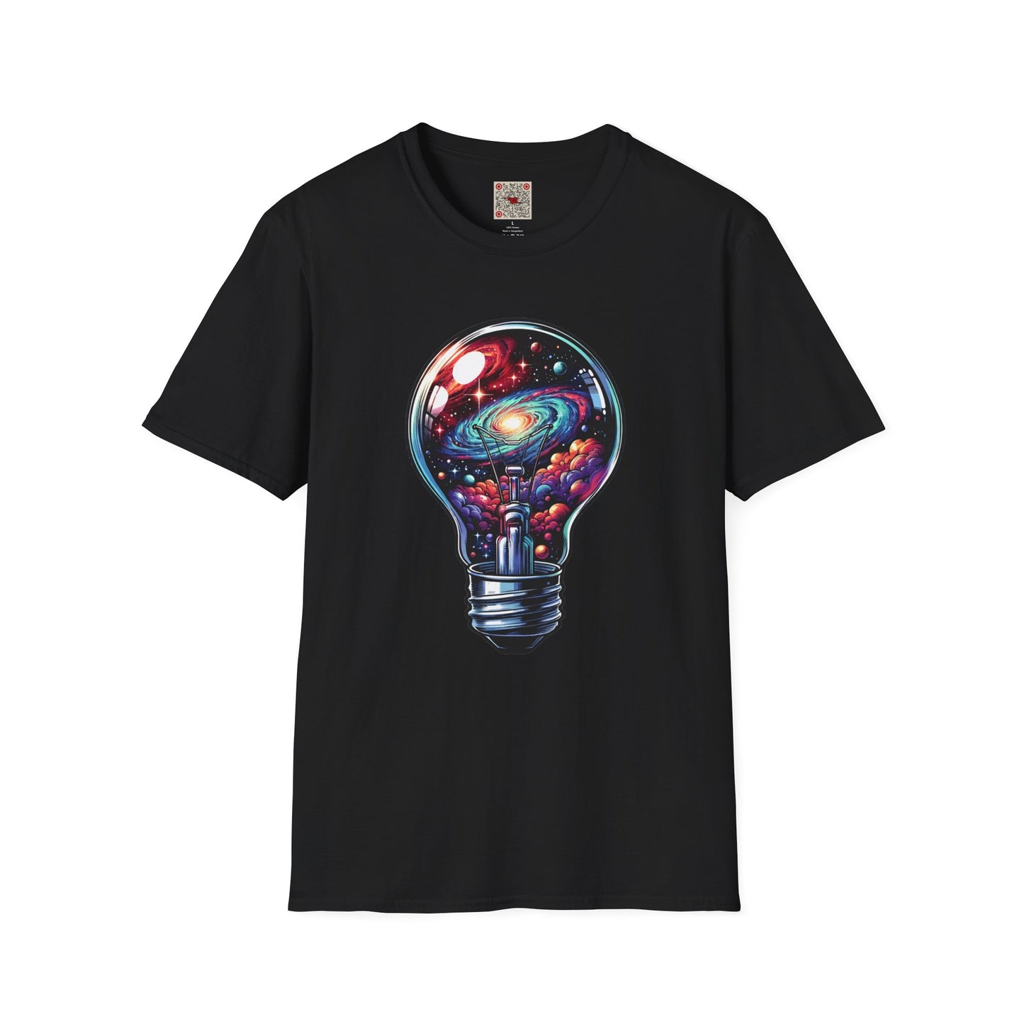 Galaxy Lightbulb T-Shirt — Cosmic Imagination Retro Space Tee