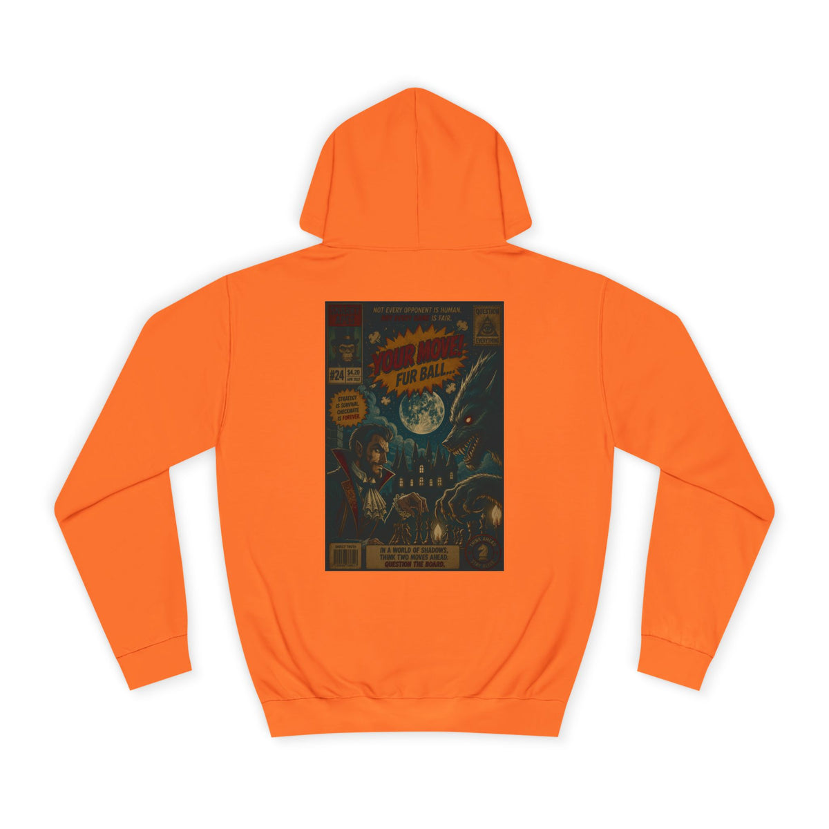 Retro Sci‑Fi Comic Hoodie — Vintage Space Adventure Graphic