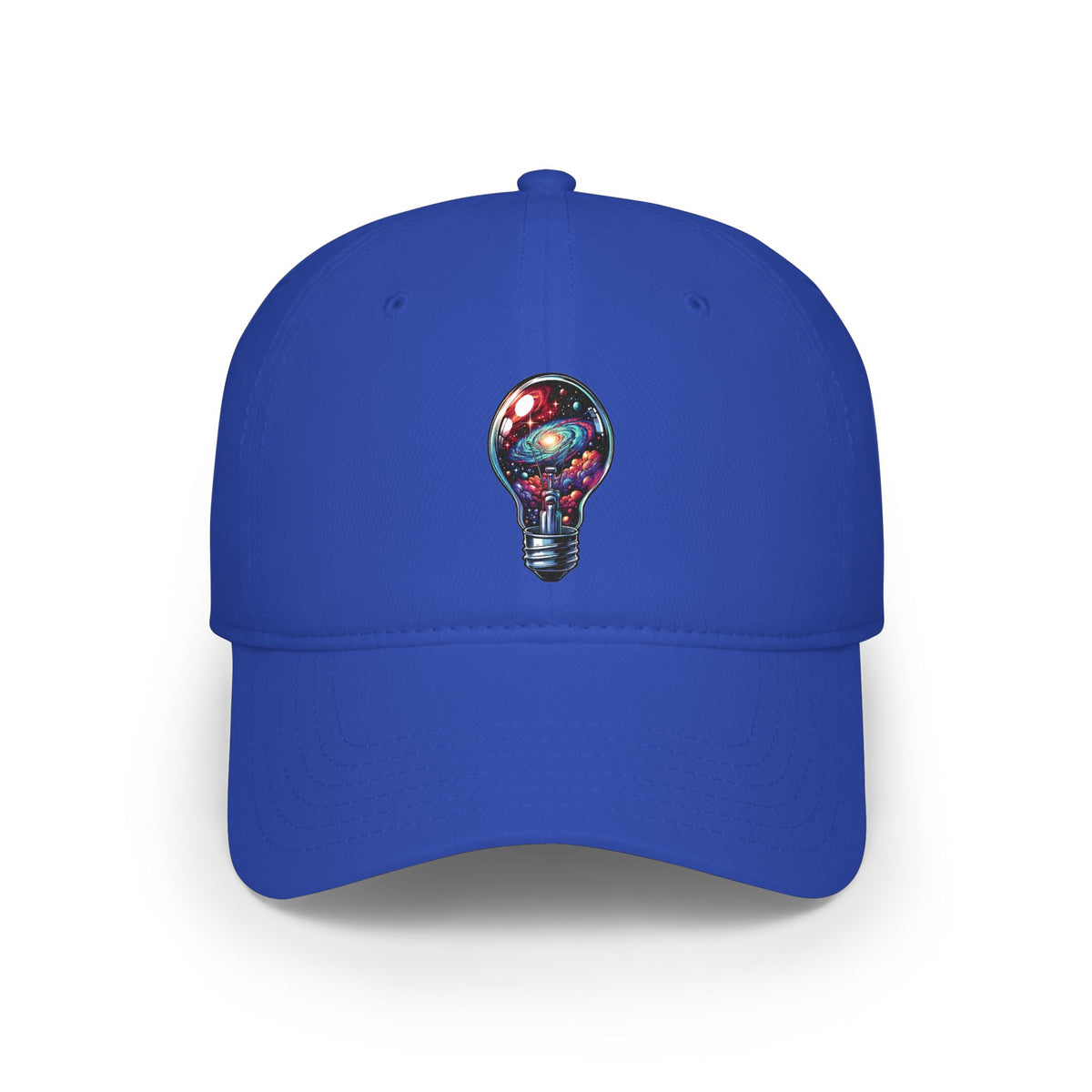 Galaxy Lightbulb Baseball Cap – Cosmic Idea Embroidered Hat