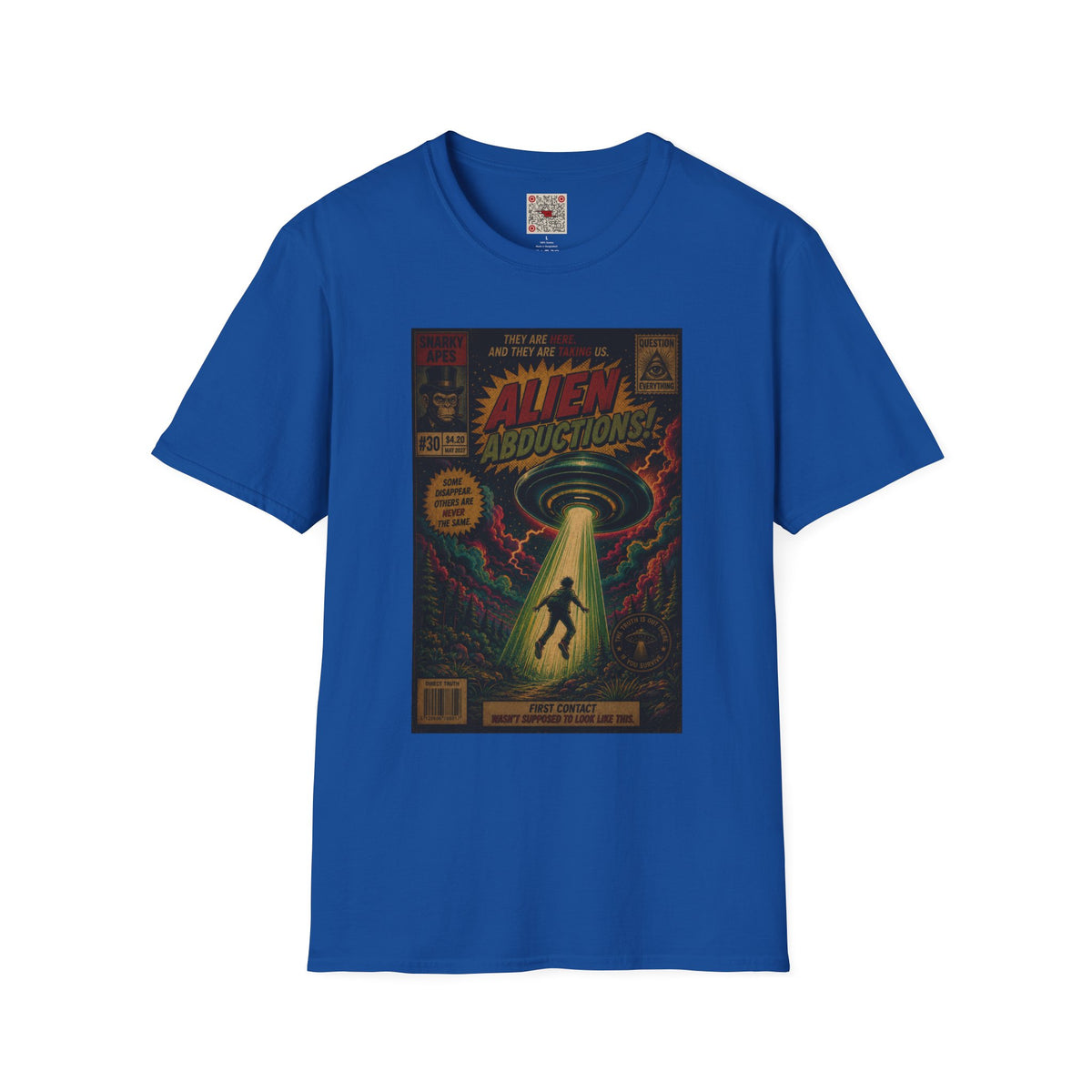 Alien Abductions T-Shirt — Retro Sci‑Fi Comic Art Tee