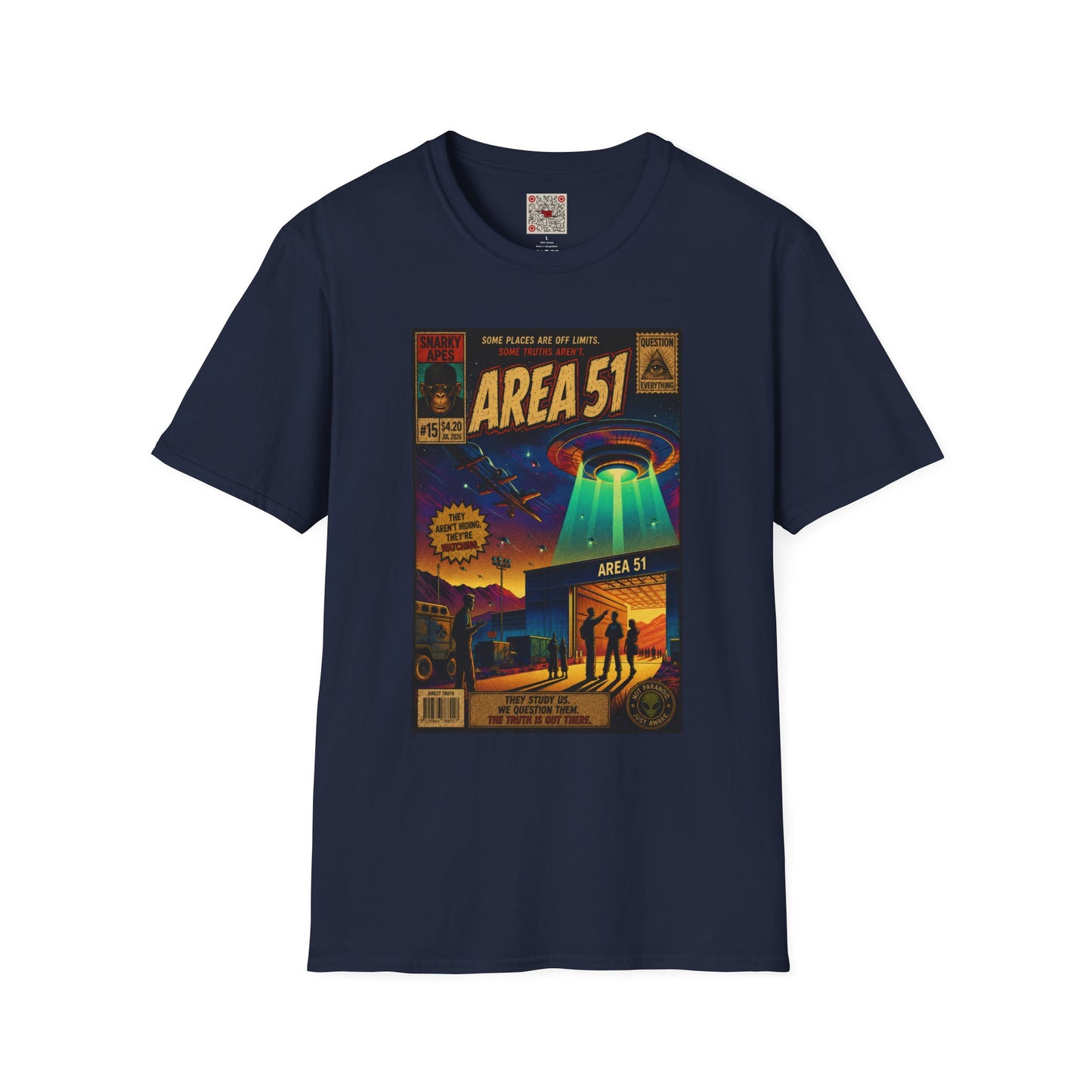 Area 51 UFO T-Shirt — Retro Alien Abduction Graphic Tee