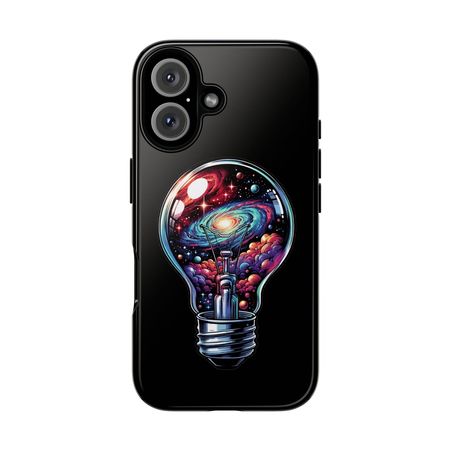 Galaxy Lightbulb Phone Case — Artistic Space iPhone Cover