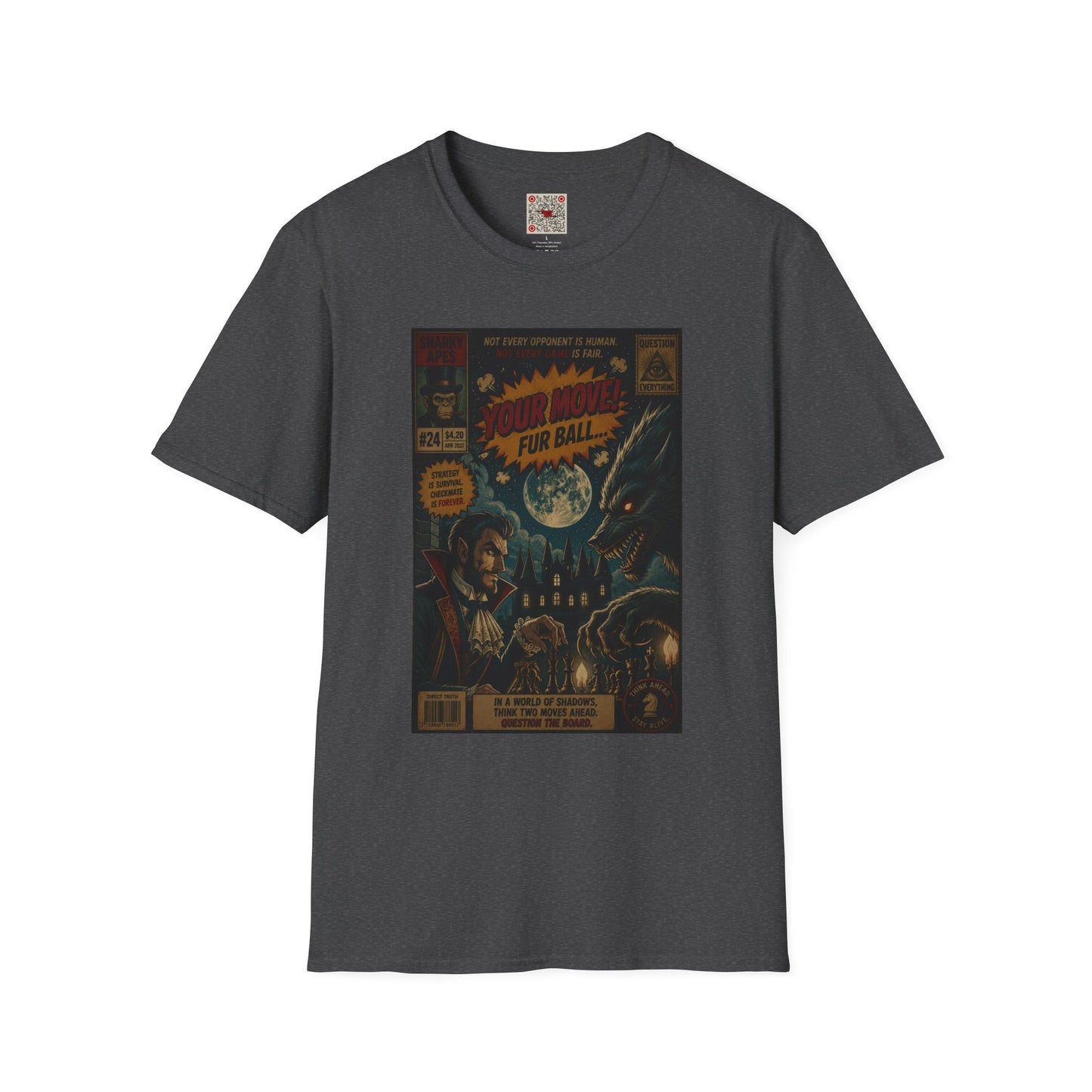 Retro Sci‑Fi Movie Poster T-Shirt — "Your Movie: Fur Ball" Graphic Tee