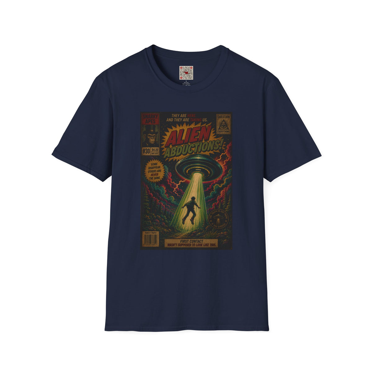 Alien Abductions T-Shirt — Retro Sci‑Fi Comic Art Tee