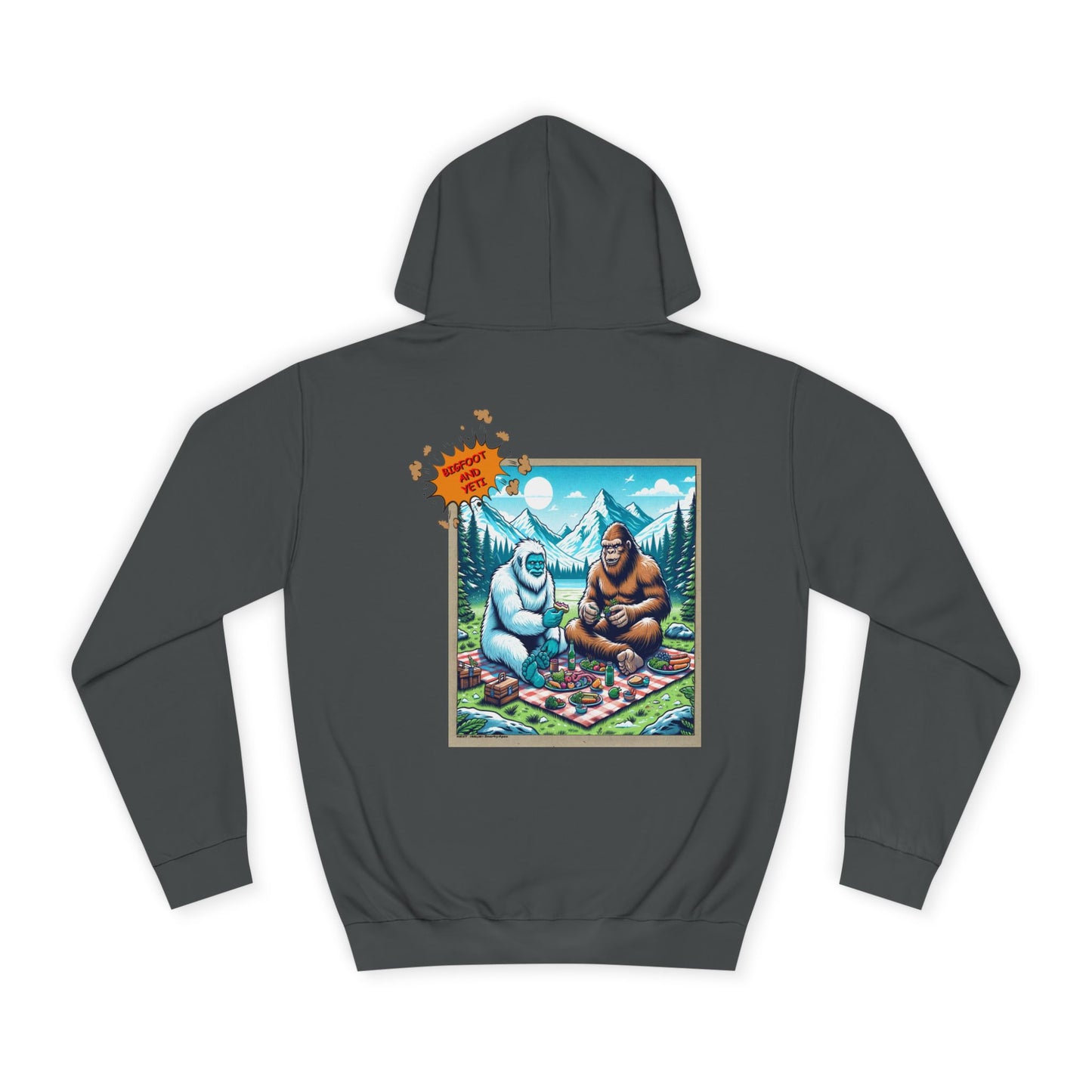 Bigfoot Picnic Hoodie — Funny Sasquatch Graphic Hoodie