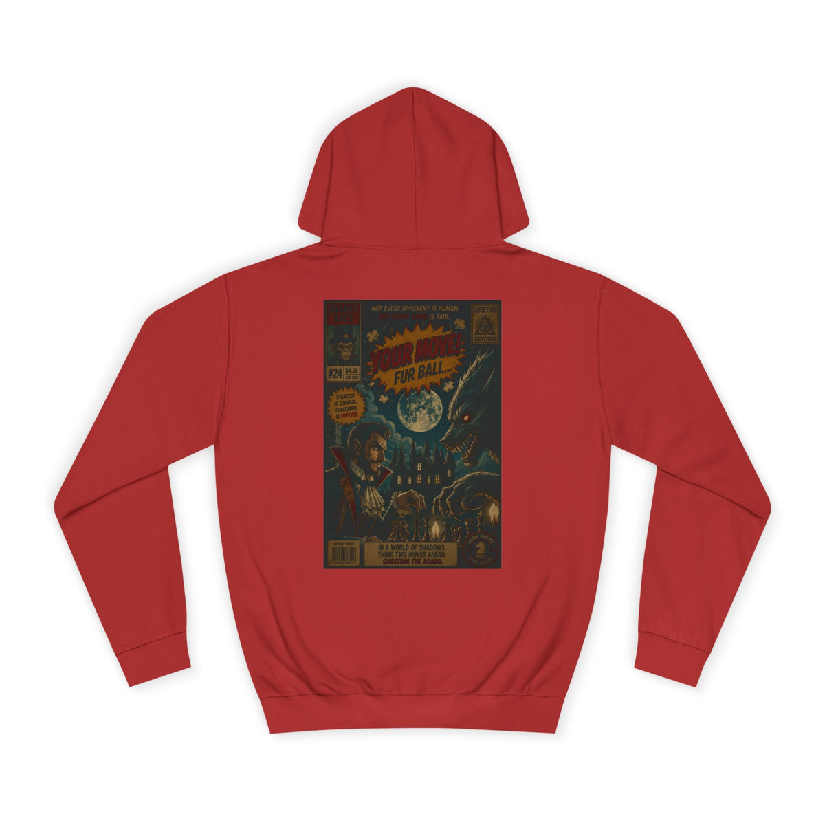Retro Sci‑Fi Comic Hoodie — Vintage Space Adventure Graphic