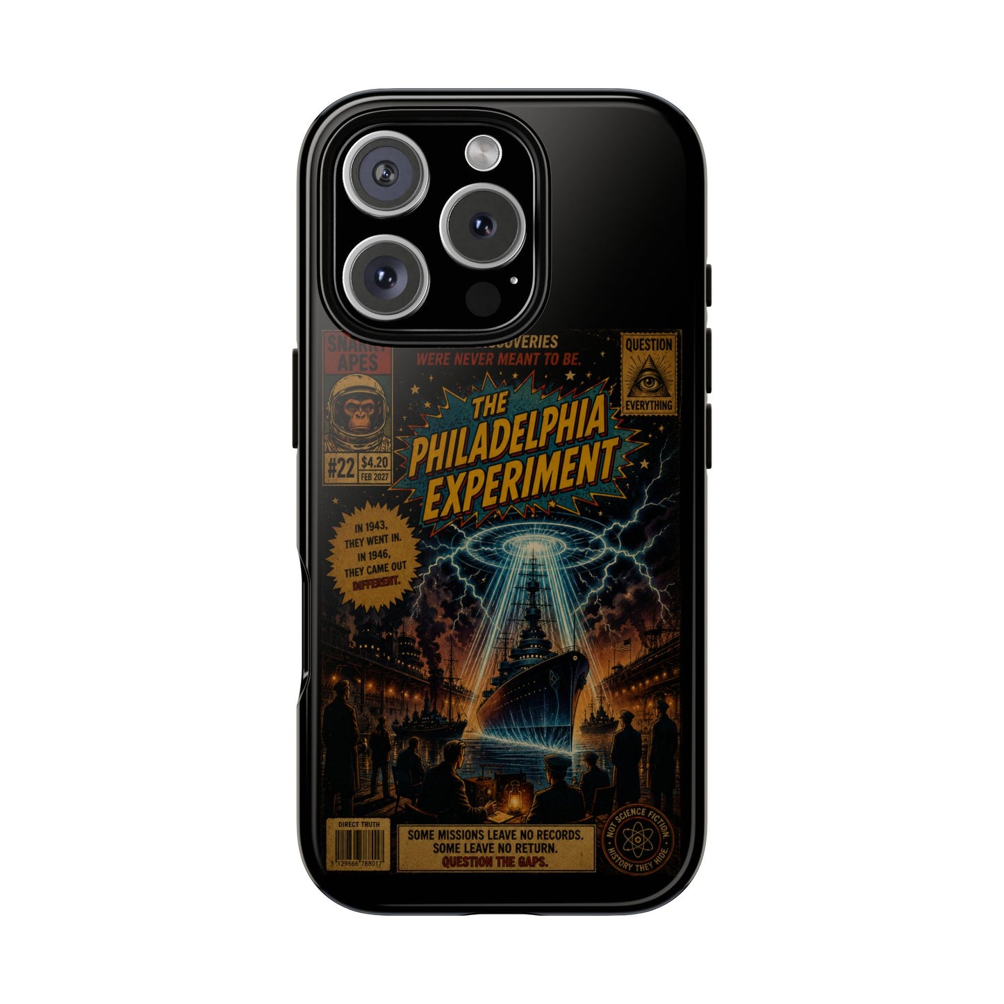 Phone Case — The Philadelphia Experiment Retro UFO Sci‑Fi Design