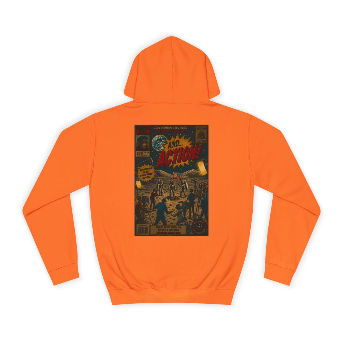Vintage Comic Cover Hoodie – Retro 'Action' Graphic Pullover