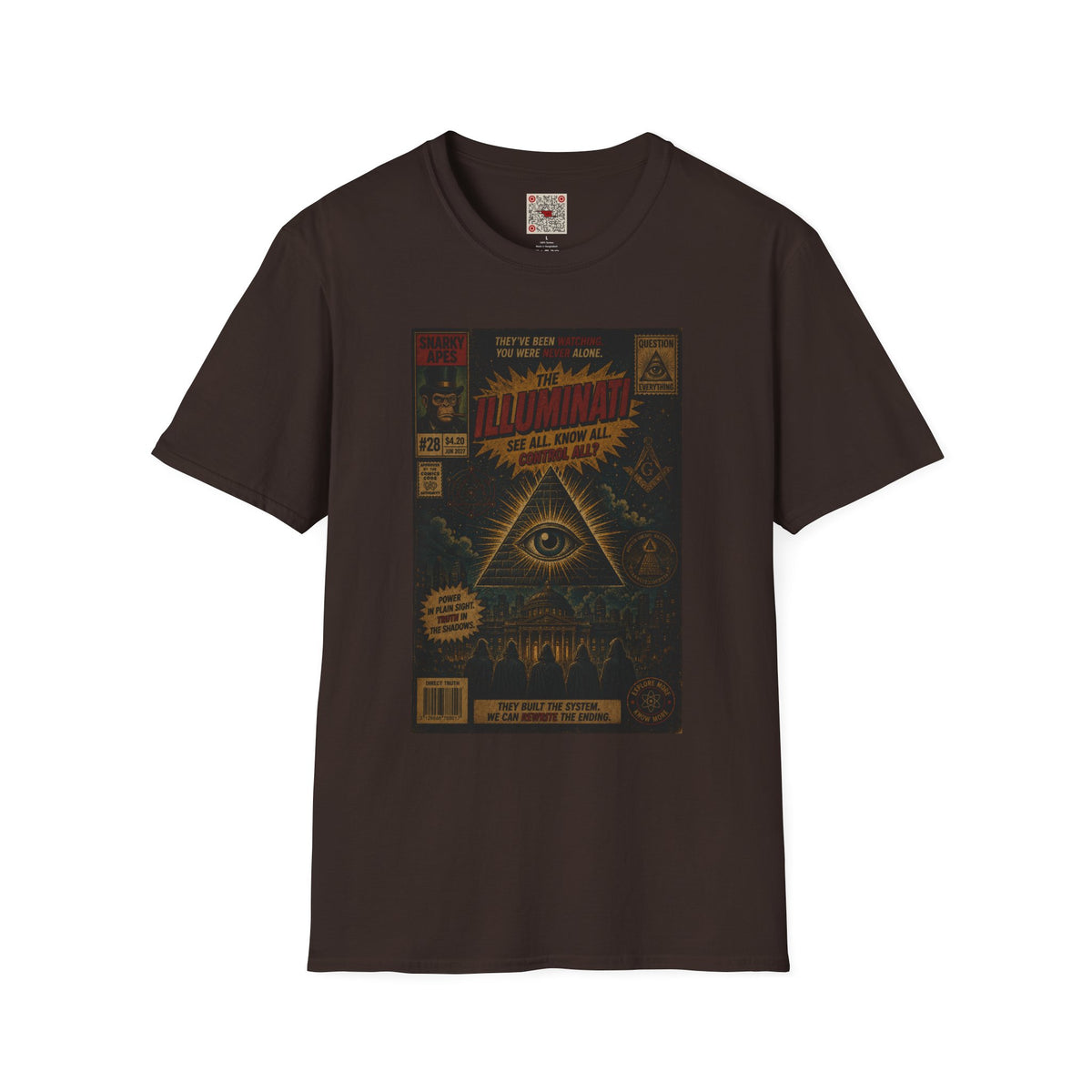 Illuminati Graphic T‑Shirt – Retro All‑Seeing Eye Design