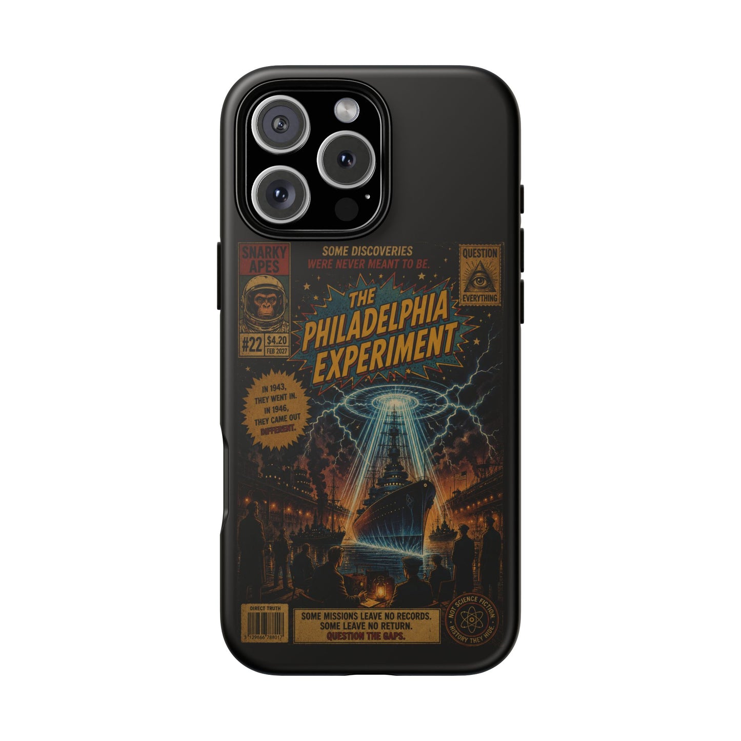 Phone Case — The Philadelphia Experiment Retro UFO Sci‑Fi Design