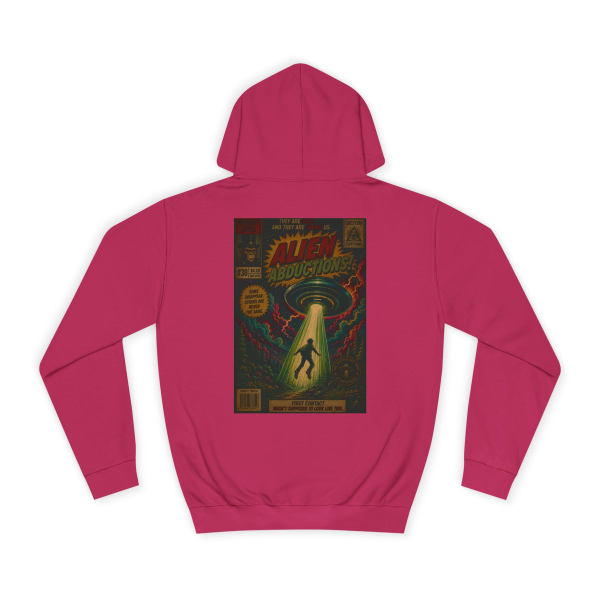 Alien Abduction Vintage Comic Hoodie