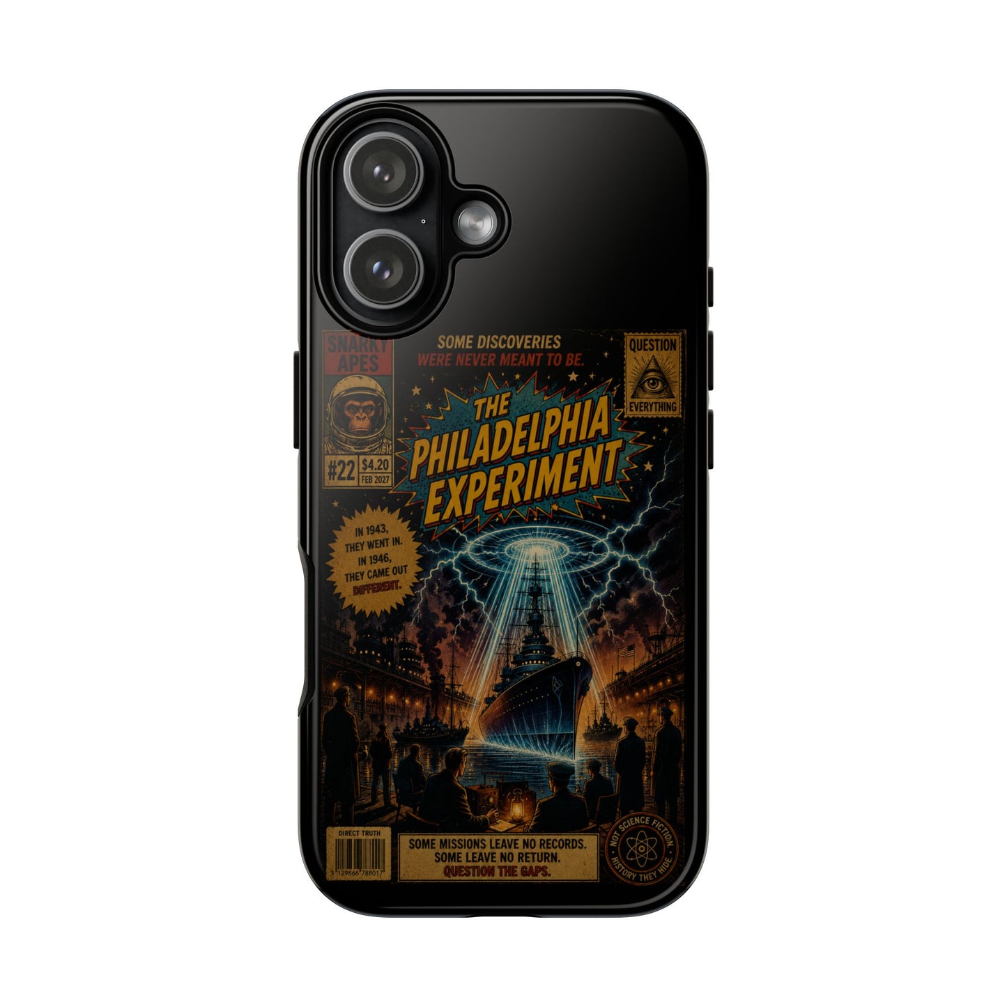Phone Case — The Philadelphia Experiment Retro UFO Sci‑Fi Design