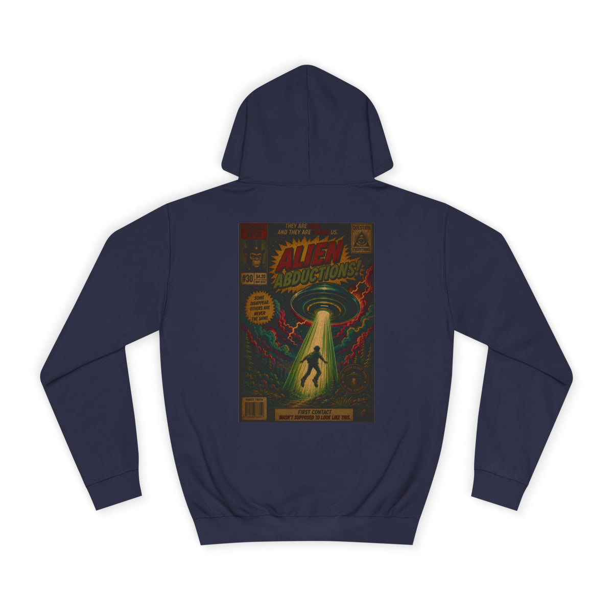 Alien Abduction Vintage Comic Hoodie