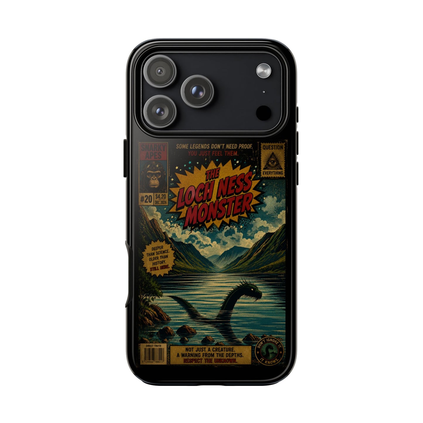 Phone Case — Retro 'Loch Ness Monster' Comic Art Protective Cover
