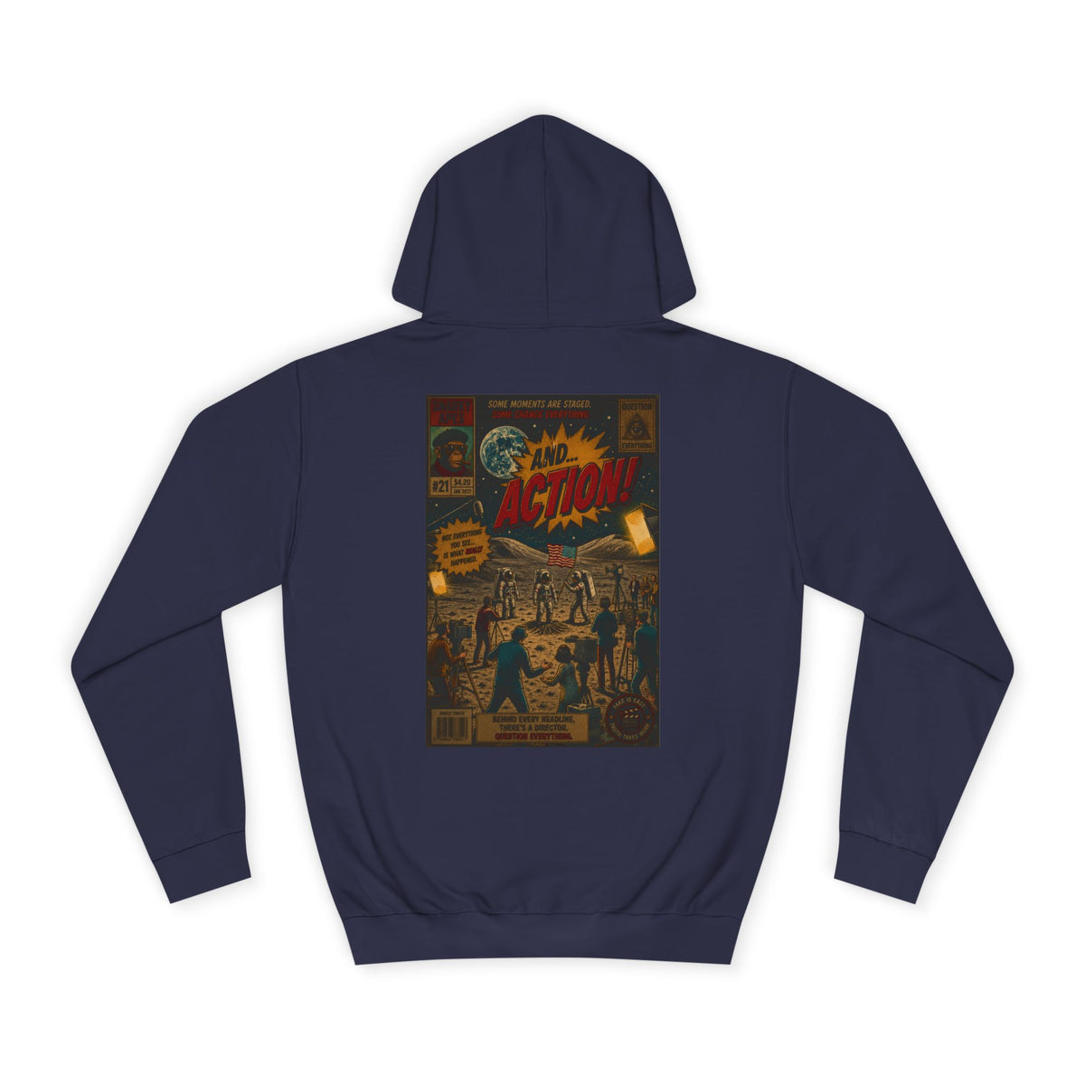 Vintage Comic Cover Hoodie – Retro 'Action' Graphic Pullover