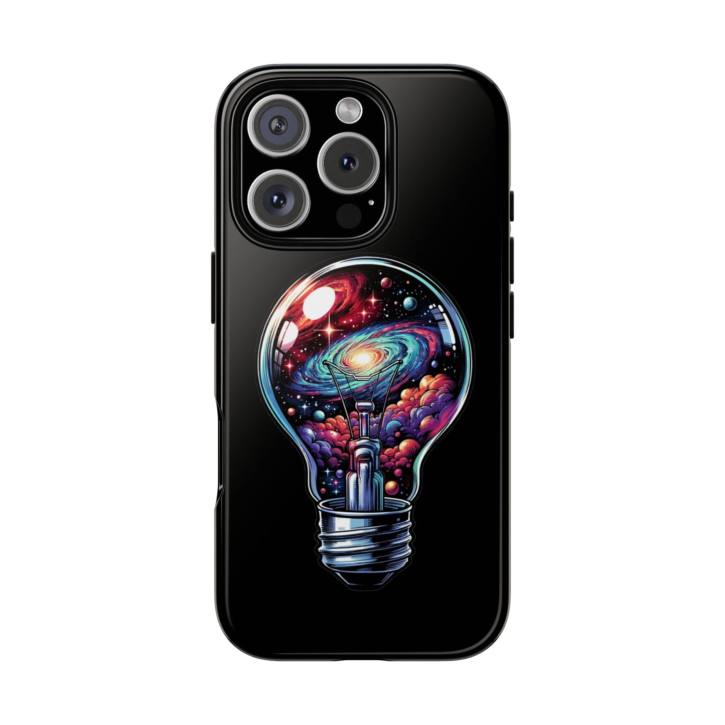 Galaxy Lightbulb Phone Case — Artistic Space iPhone Cover