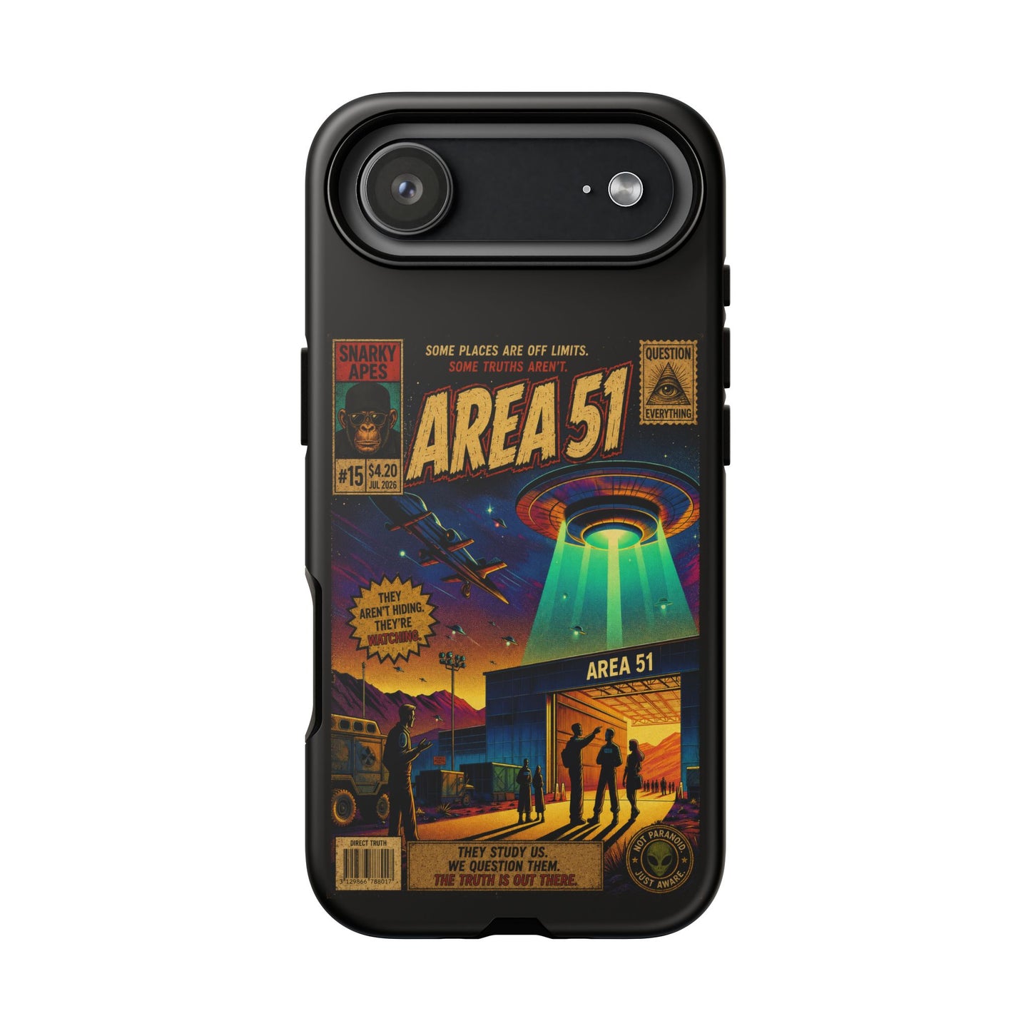 Area 51 Retro UFO Phone Case