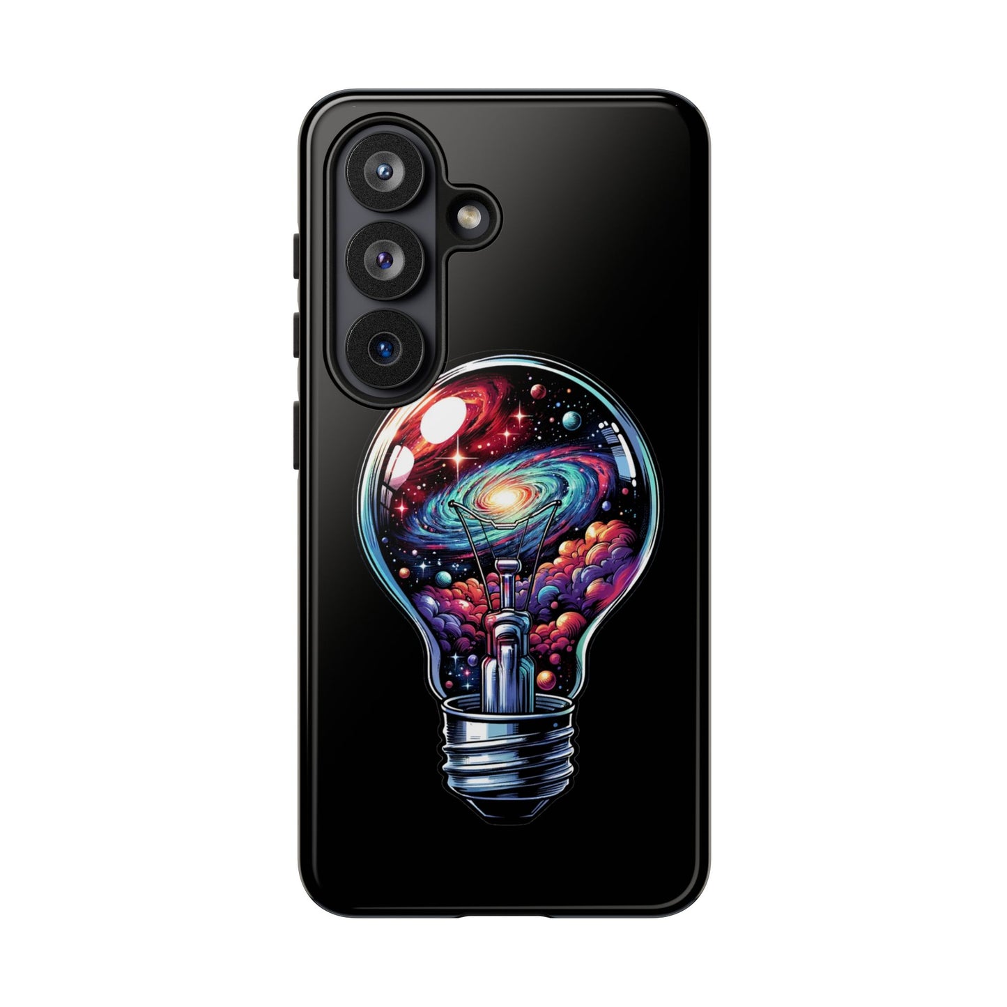 Galaxy Lightbulb Phone Case — Artistic Space iPhone Cover