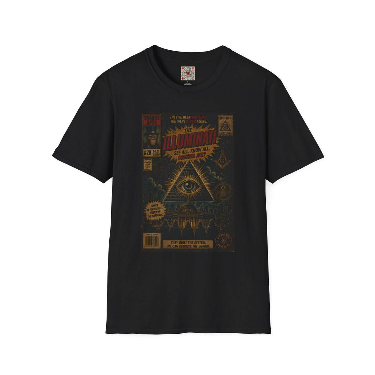 Illuminati Graphic T‑Shirt – Retro All‑Seeing Eye Design