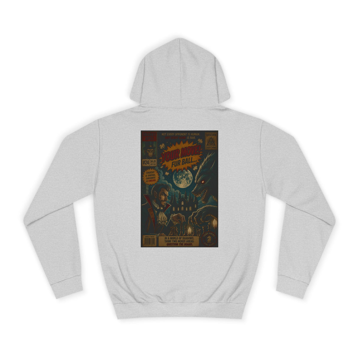 Retro Sci‑Fi Comic Hoodie — Vintage Space Adventure Graphic