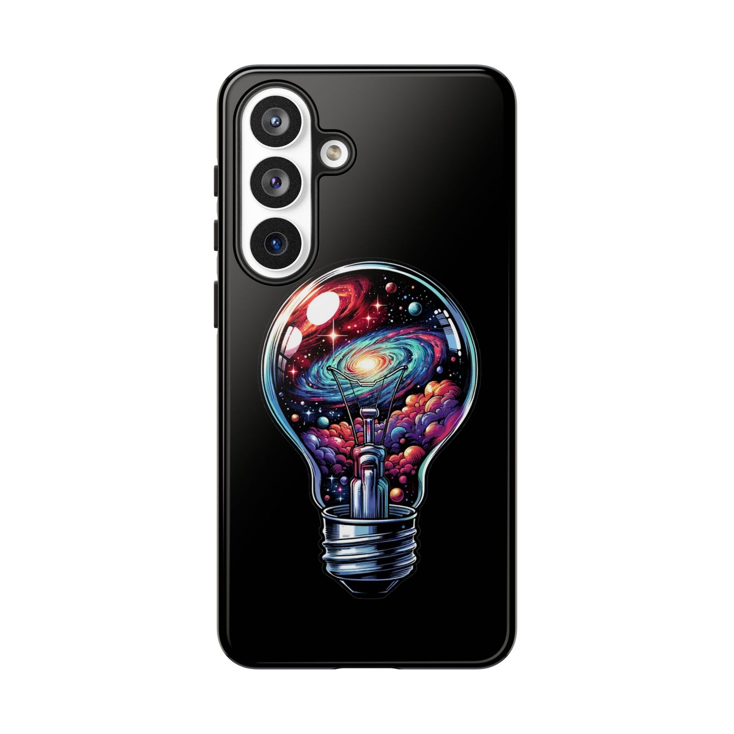 Galaxy Lightbulb Phone Case — Artistic Space iPhone Cover