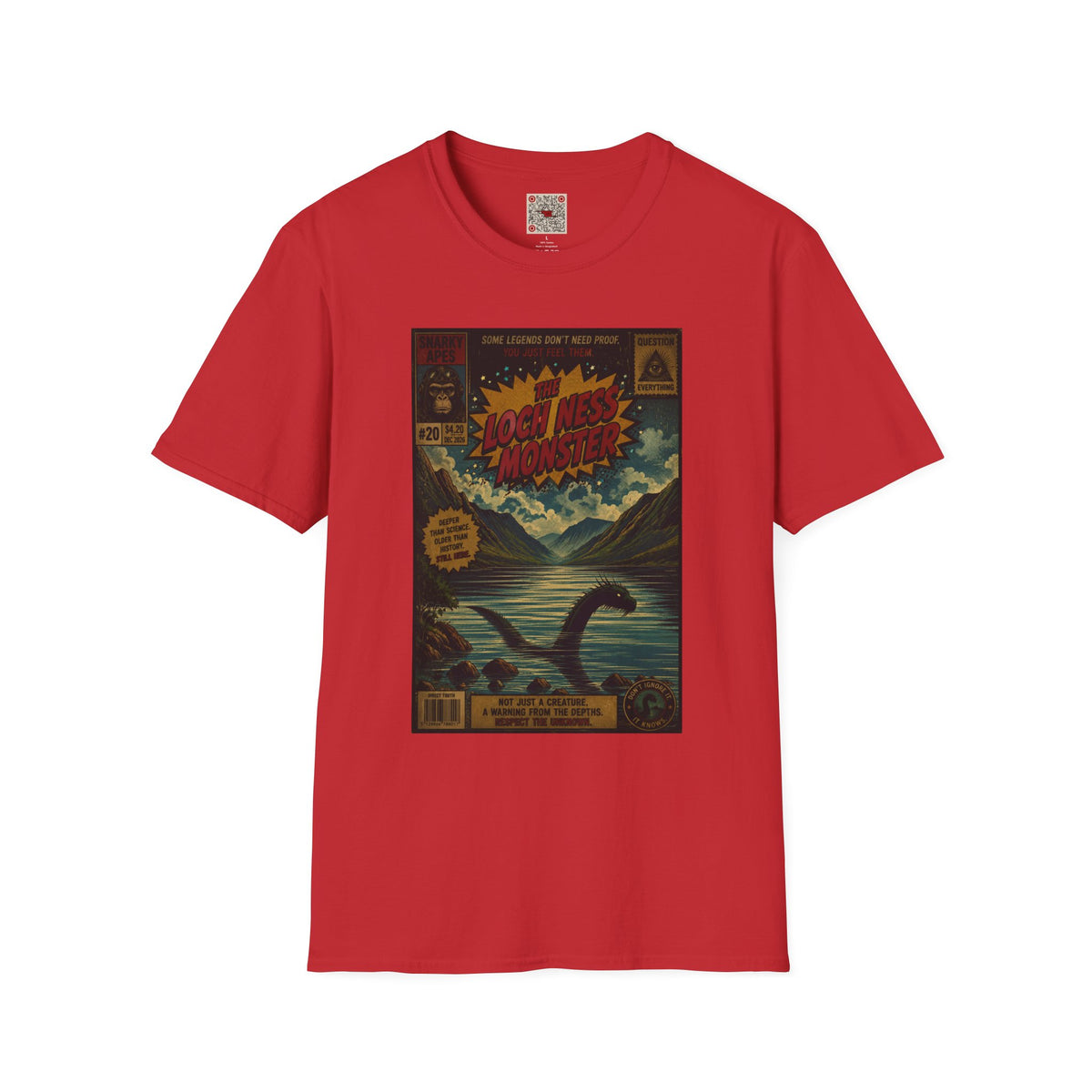 Loch Ness Monster Retro Poster T-Shirt