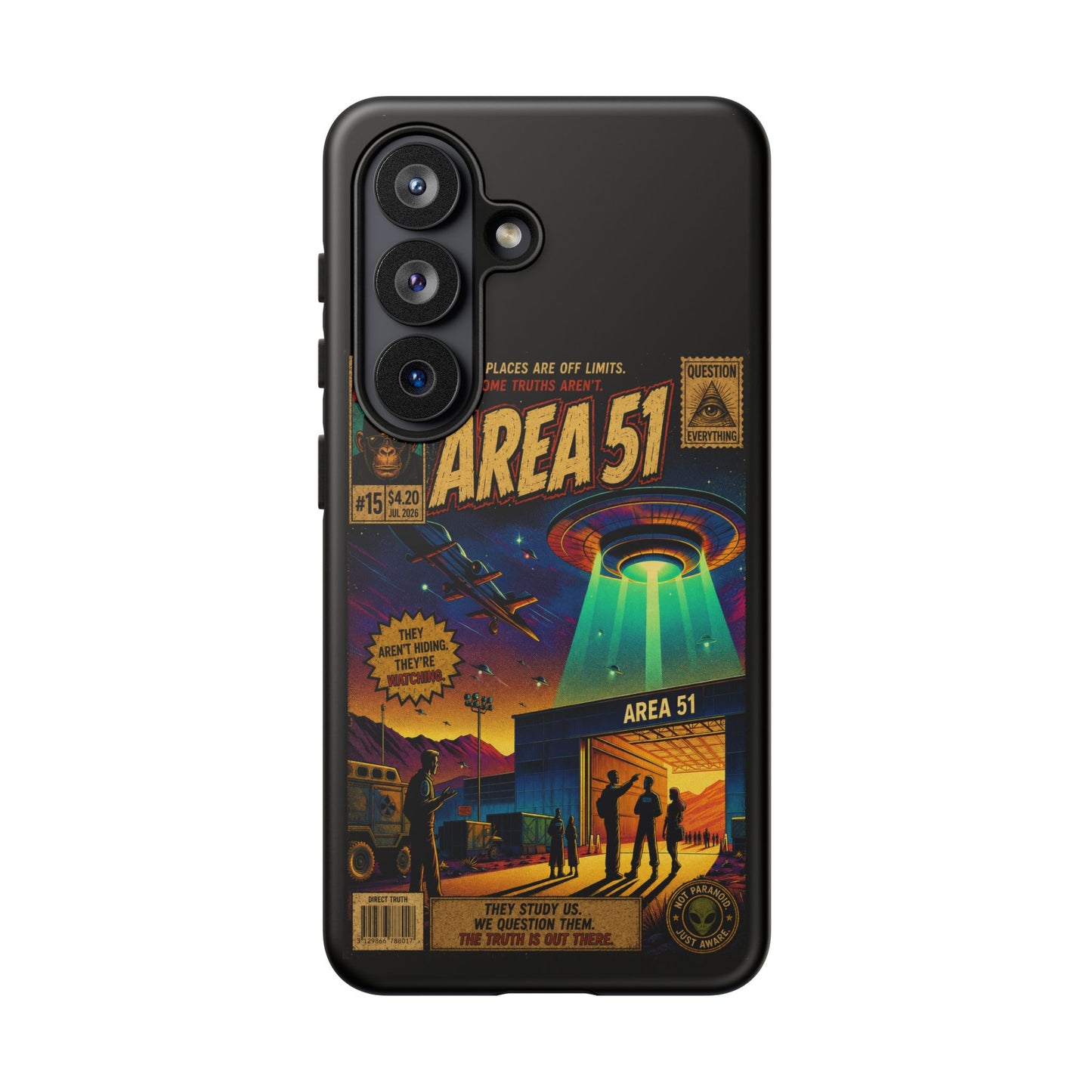Area 51 Retro UFO Phone Case