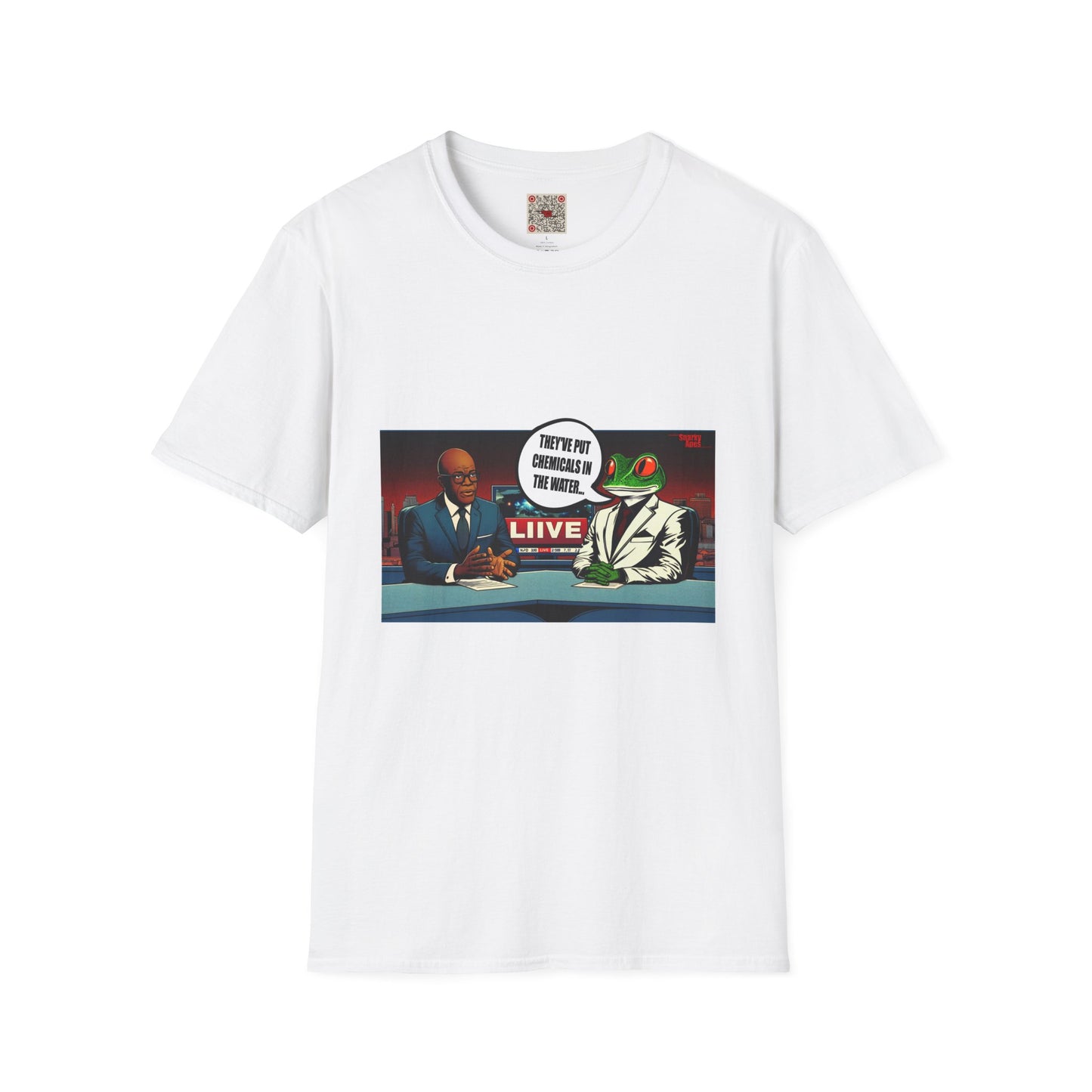 T-Shirt — Satirical News Desk Design (They've Put Chemicals In The Water)
