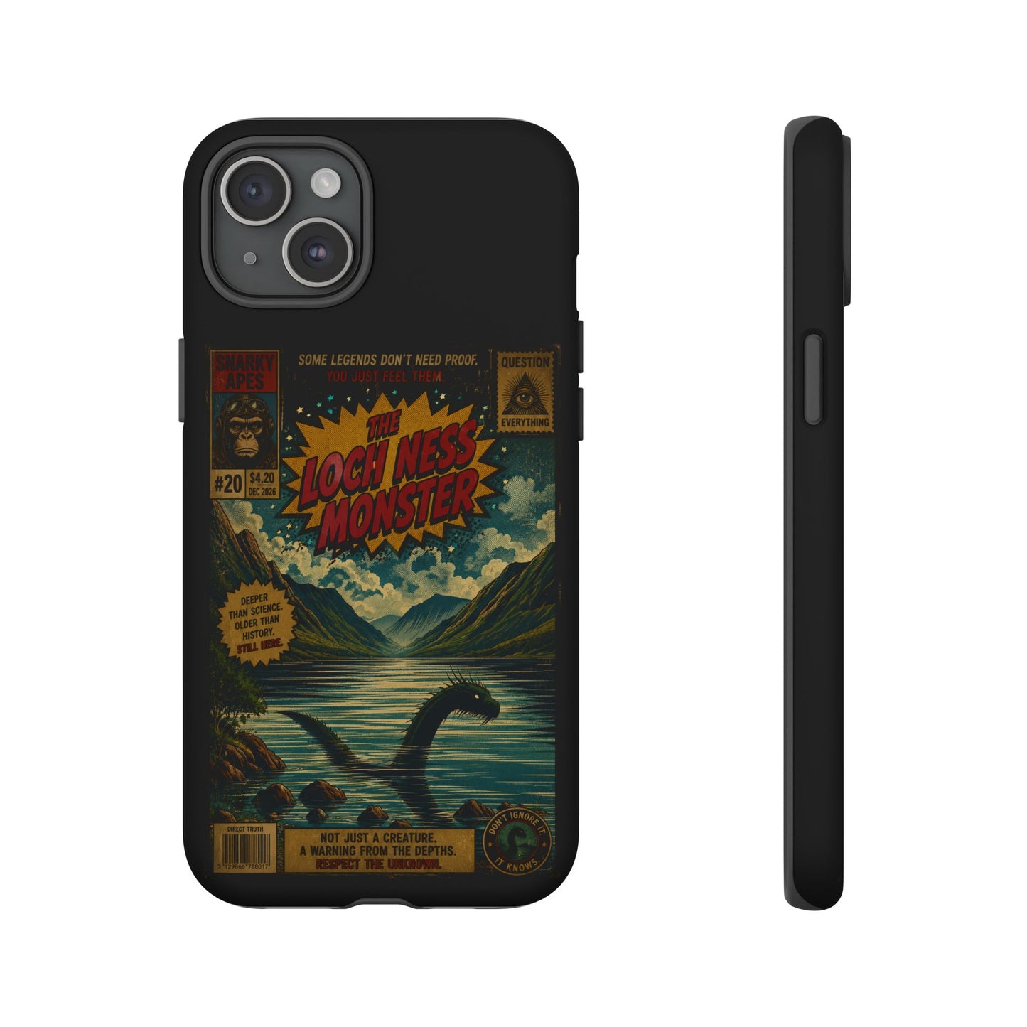 Phone Case — Retro 'Loch Ness Monster' Comic Art Protective Cover