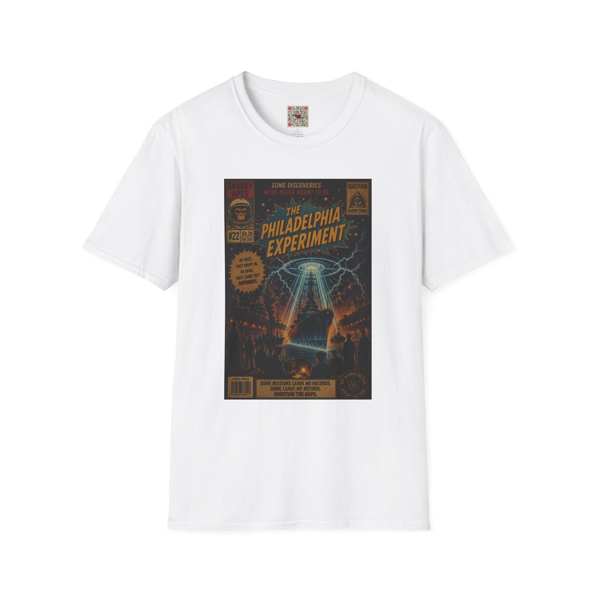 Philadelphia Experiment T-Shirt — Vintage UFO Conspiracy Graphic Tee