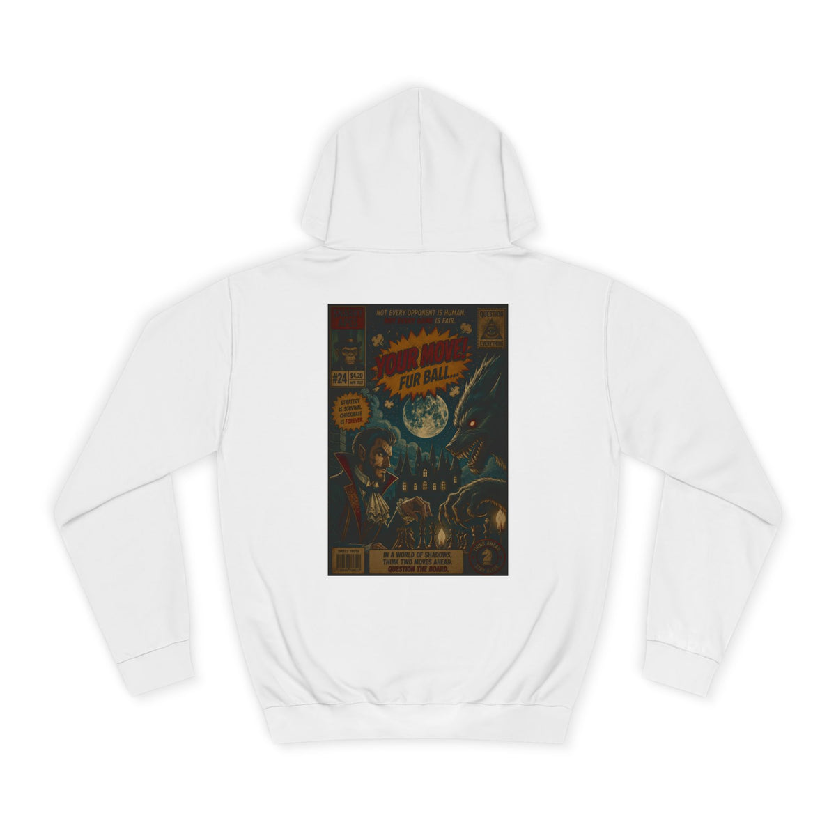 Retro Sci‑Fi Comic Hoodie — Vintage Space Adventure Graphic