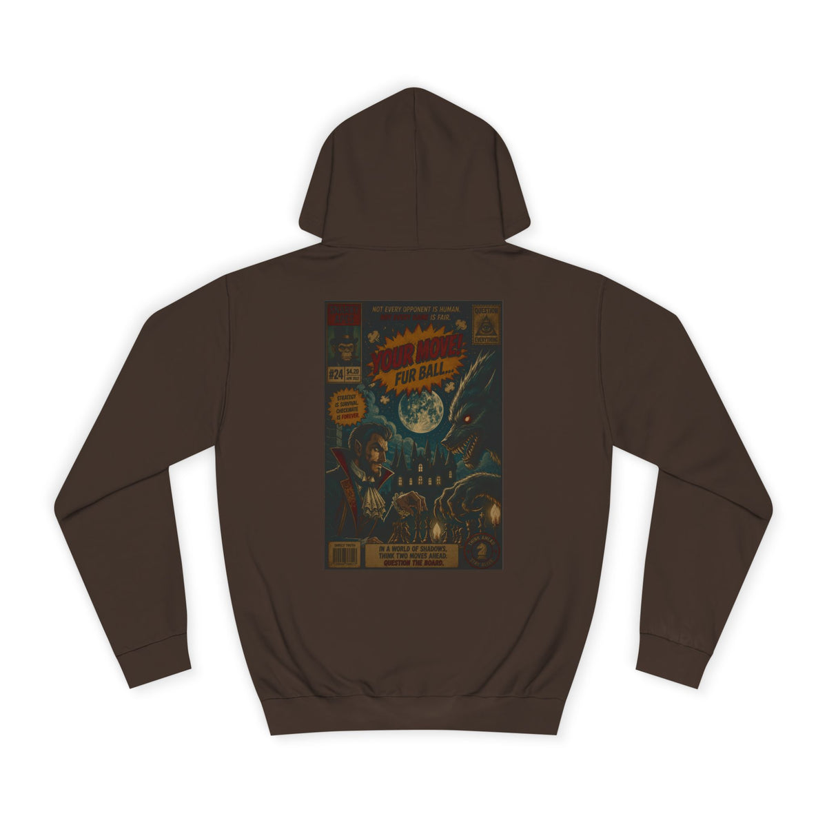 Retro Sci‑Fi Comic Hoodie — Vintage Space Adventure Graphic
