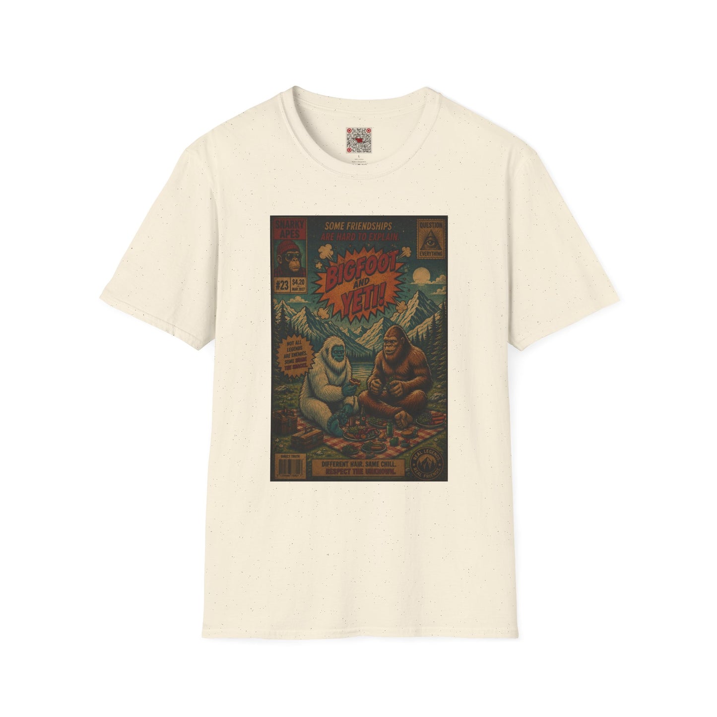 Bigfoot and Yeti Vintage Graphic T-Shirt