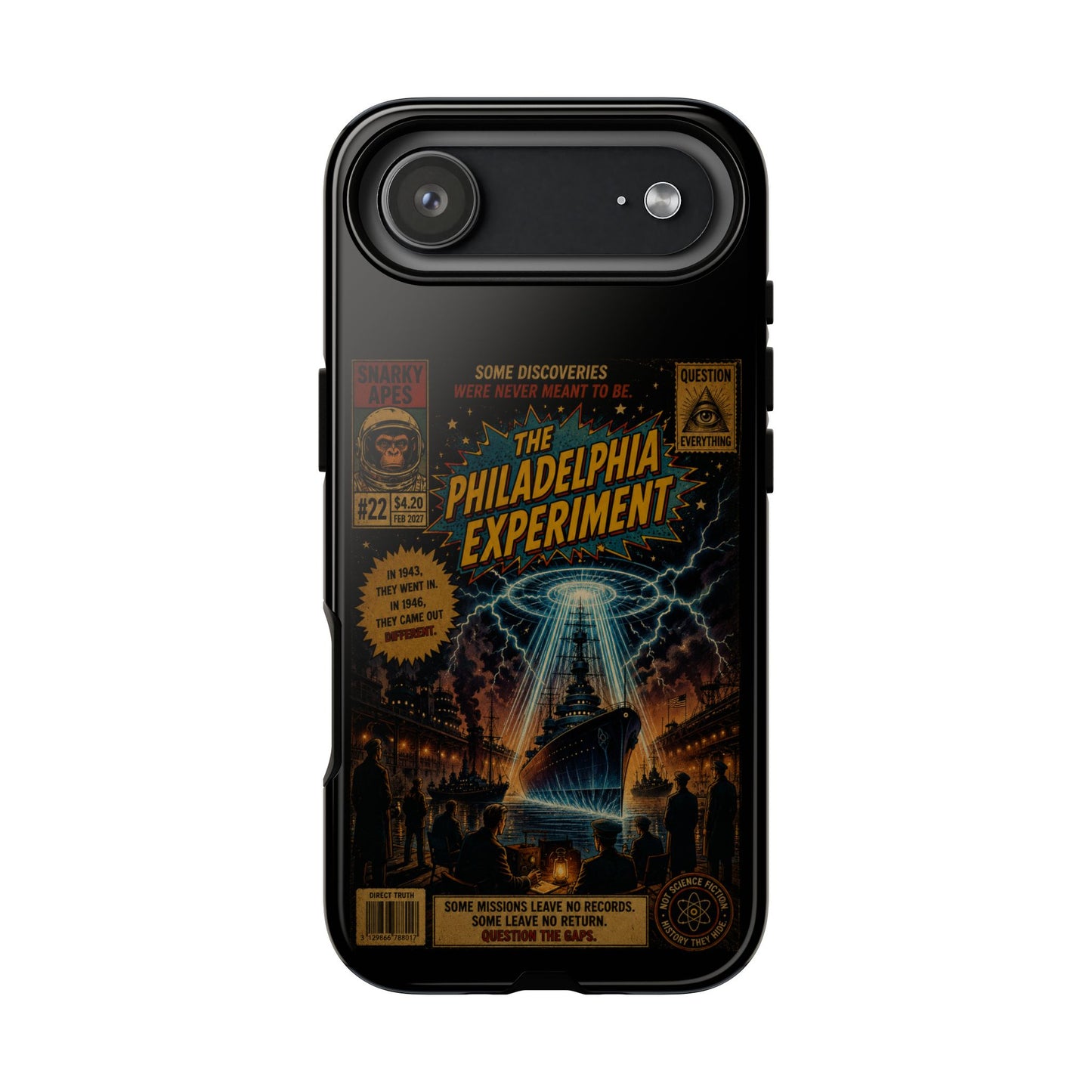 Phone Case — The Philadelphia Experiment Retro UFO Sci‑Fi Design